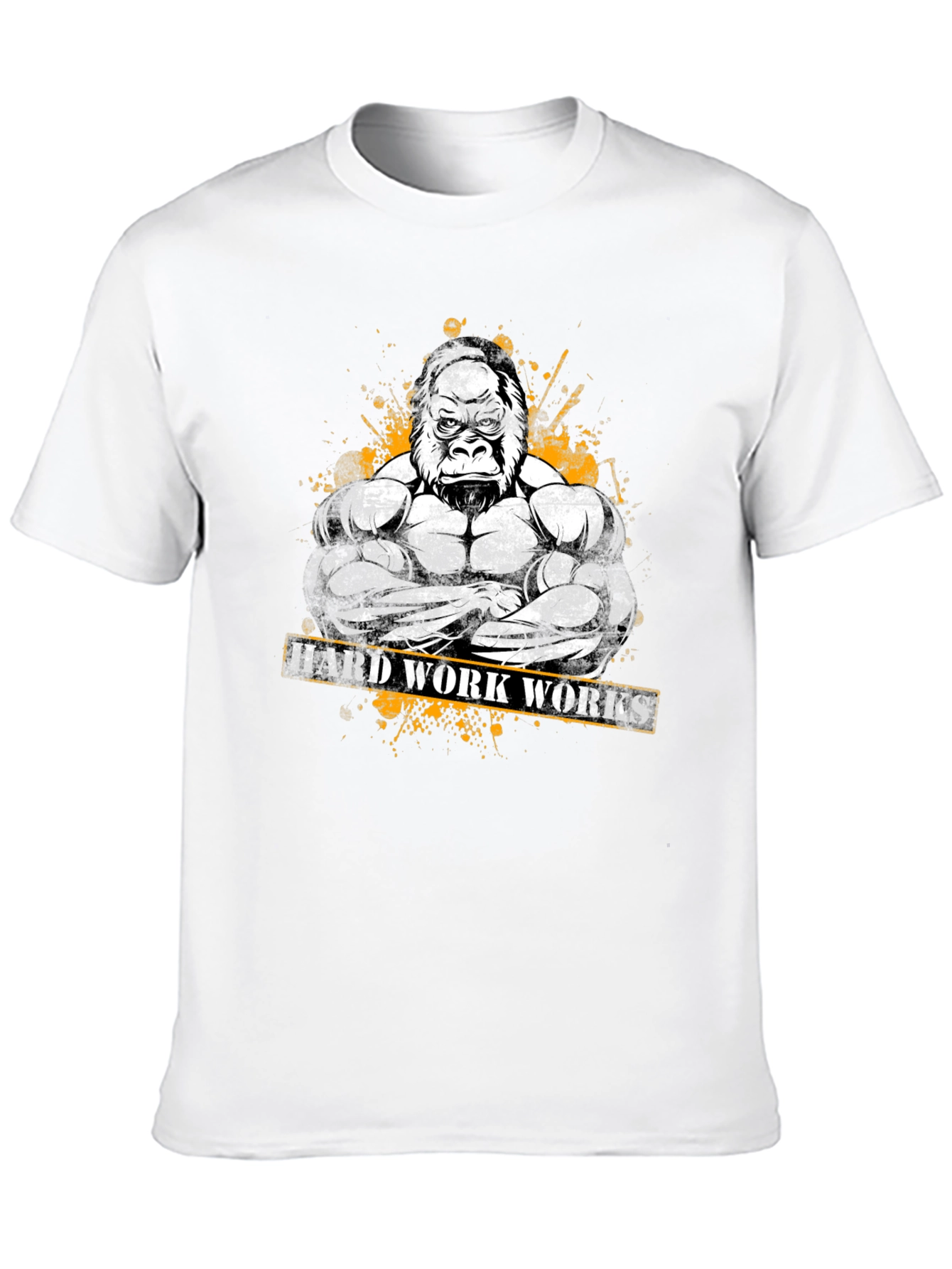 Hard Work Works Gorilla Graphic T-Shirt