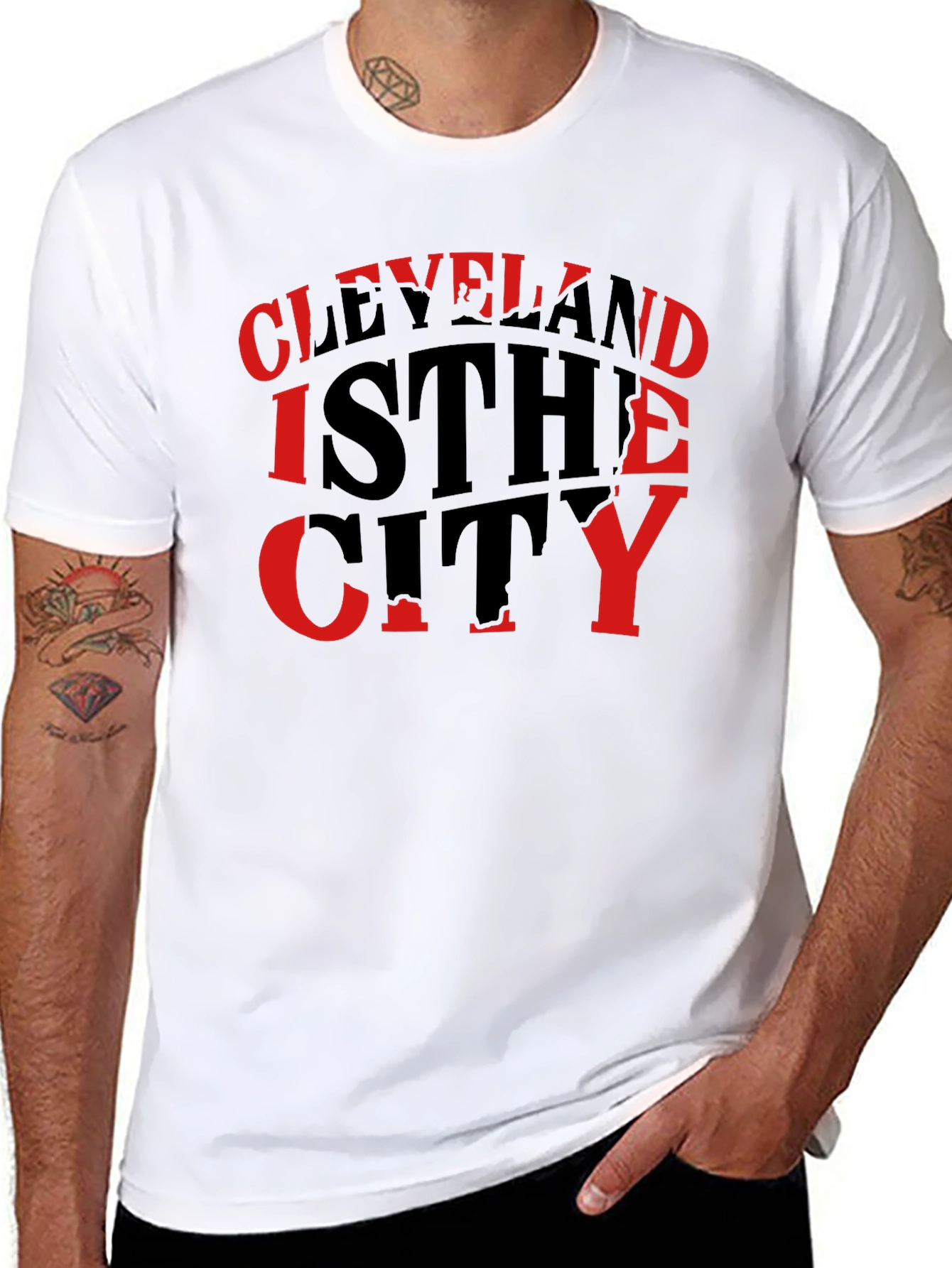 Cleveland Is The City Mens Black T-Shirt