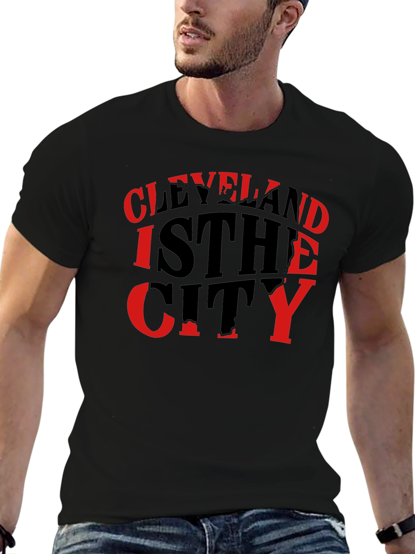 Cleveland Is The City Mens Black T-Shirt
