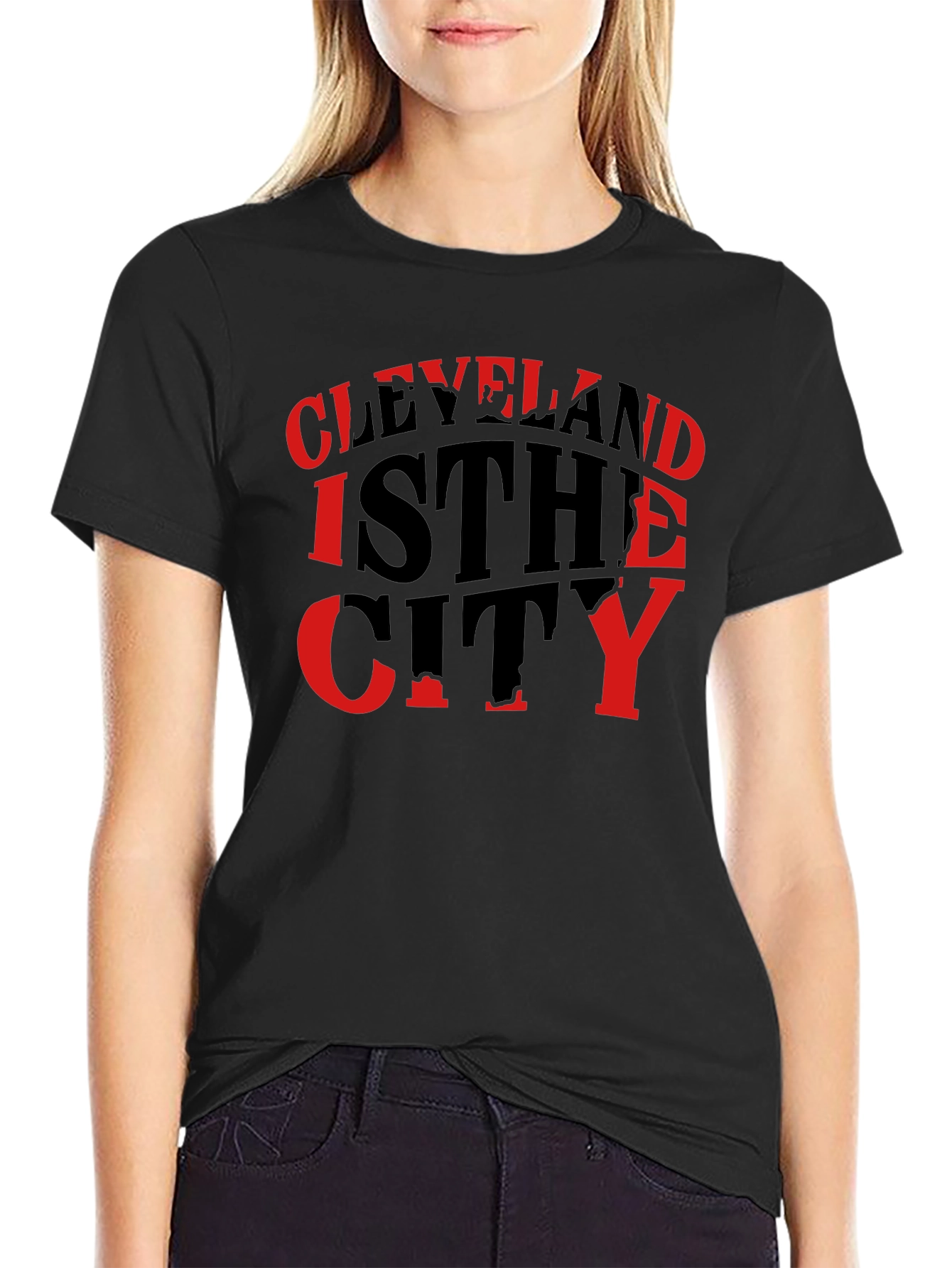 Cleveland Is The City Mens Black T-Shirt