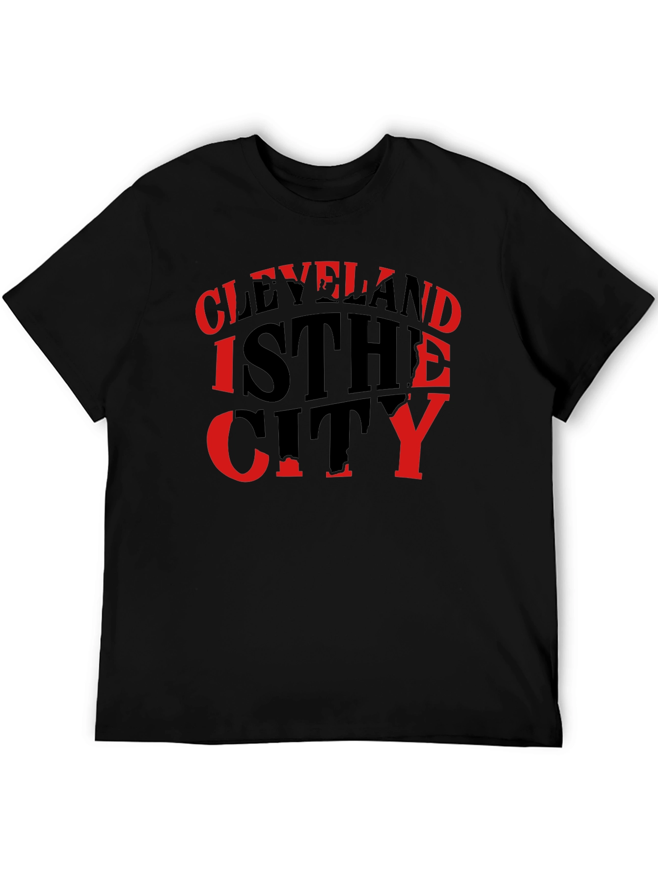 Cleveland Is The City Mens Black T-Shirt