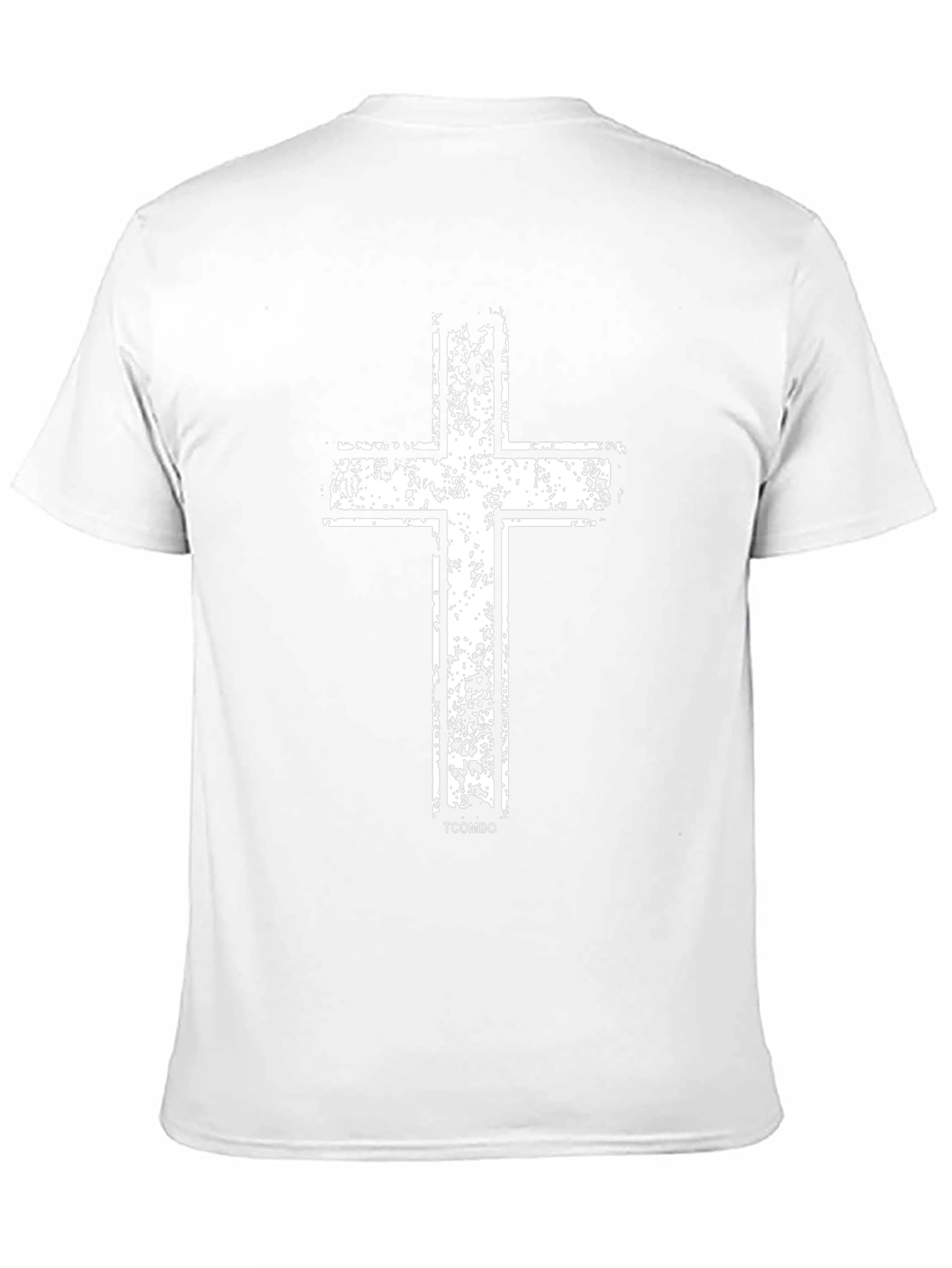 Grunge Cross Graphic Black T-Shirt