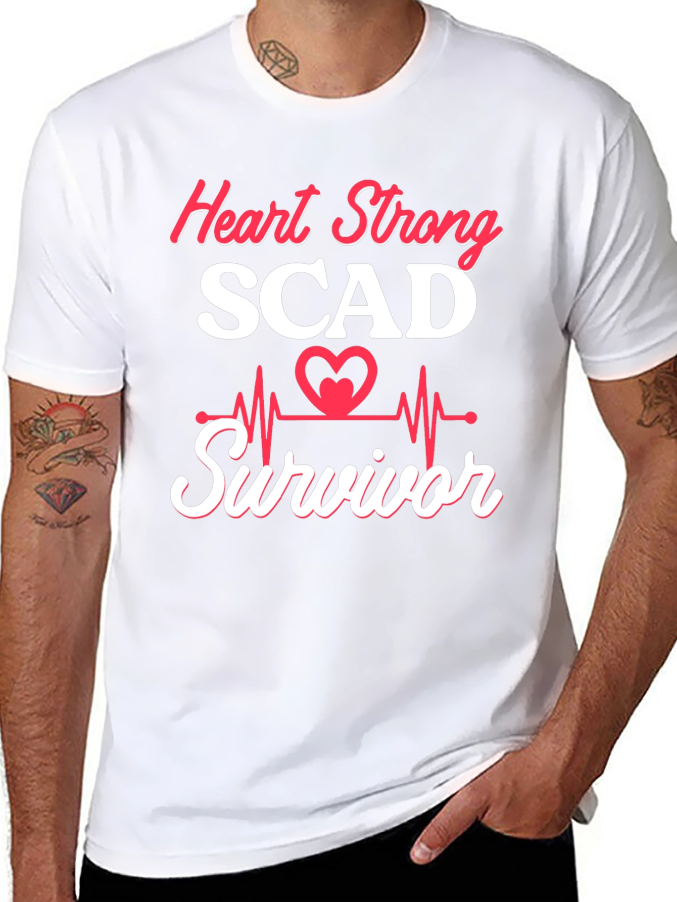 Heart Strong SCAD Survivor Graphic Tee