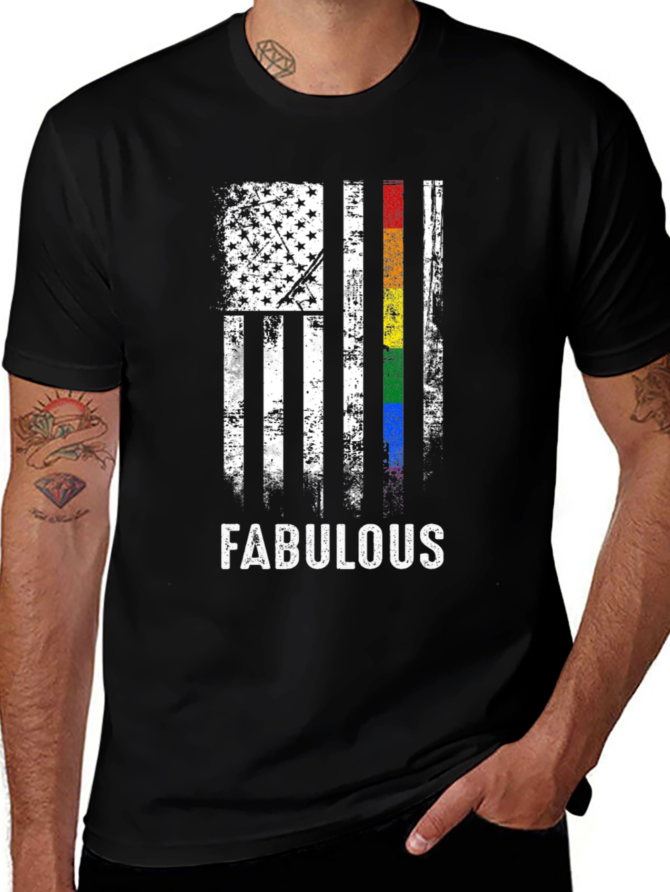 Fabulous American Pride LGBTQ+ T-Shirt
