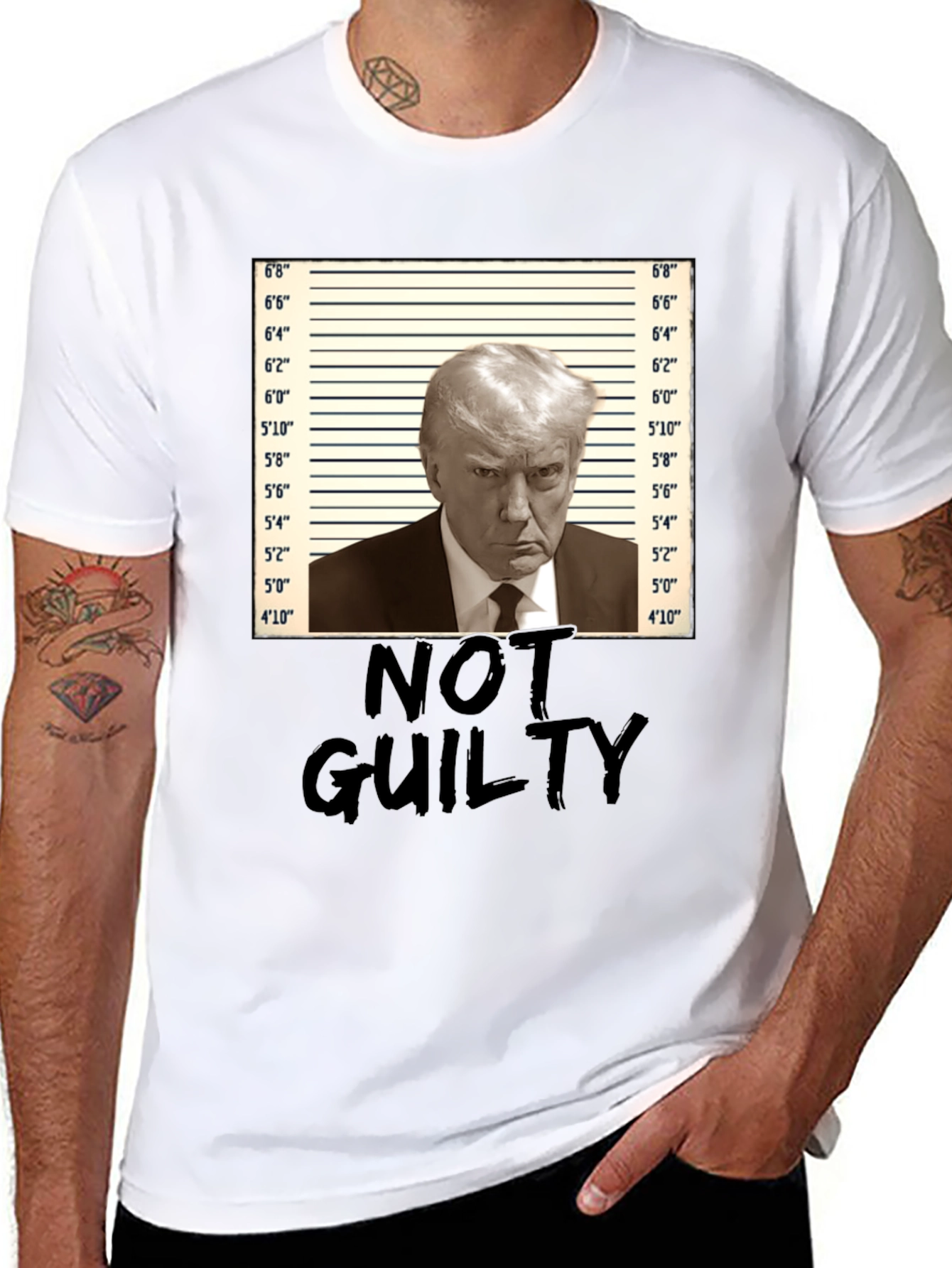 Trump Not Guilty Mugshot T-Shirt