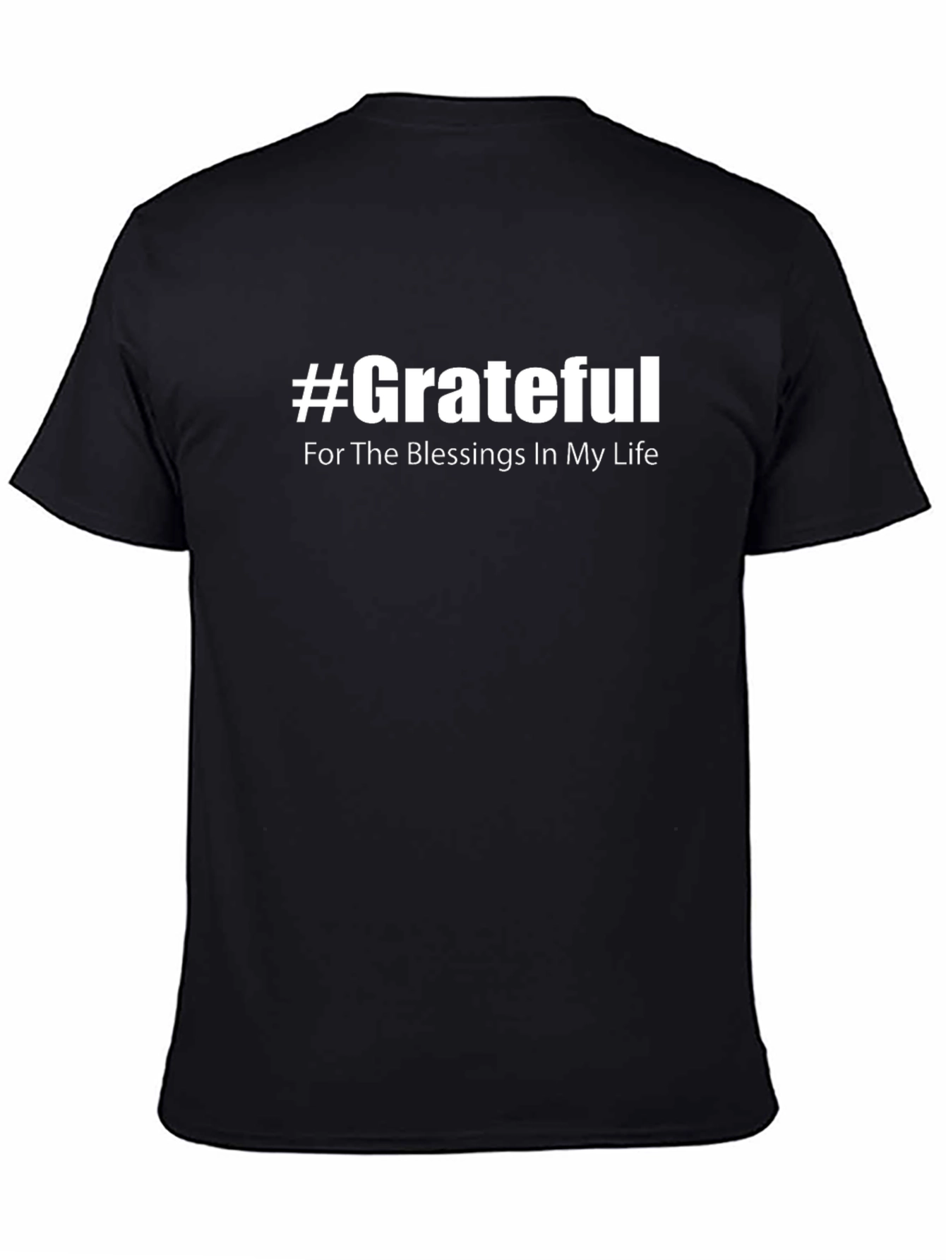 Grateful Blessings Black Graphic Tee