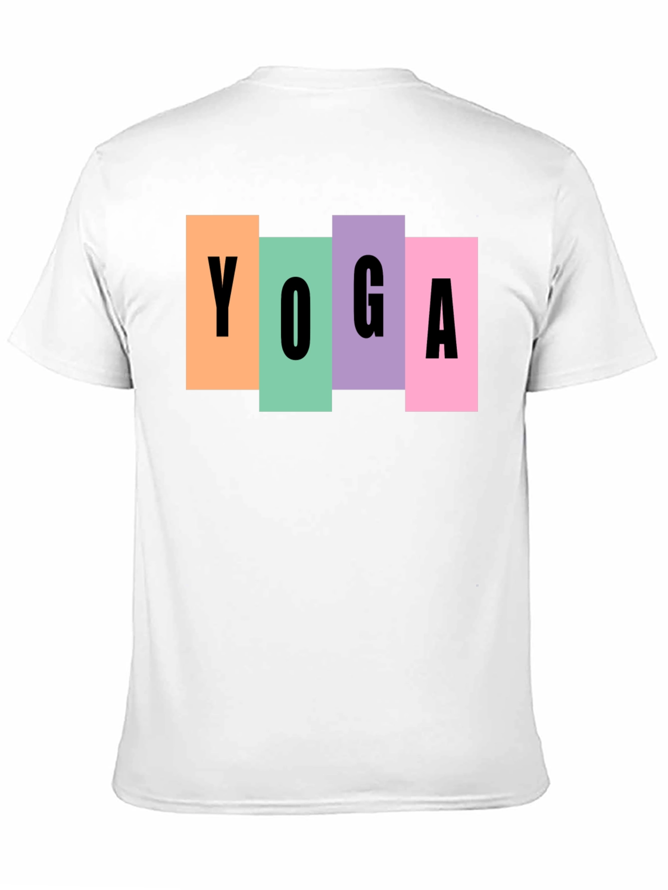 Yoga Block Graphic Tee - Unisex Black T-Shirt