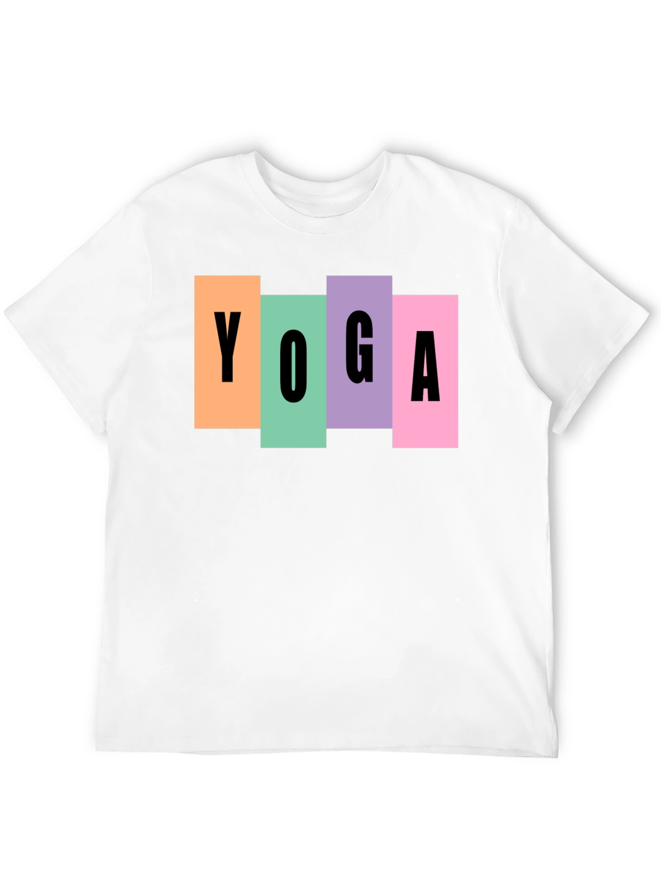 Yoga Block Graphic Tee - Unisex Black T-Shirt