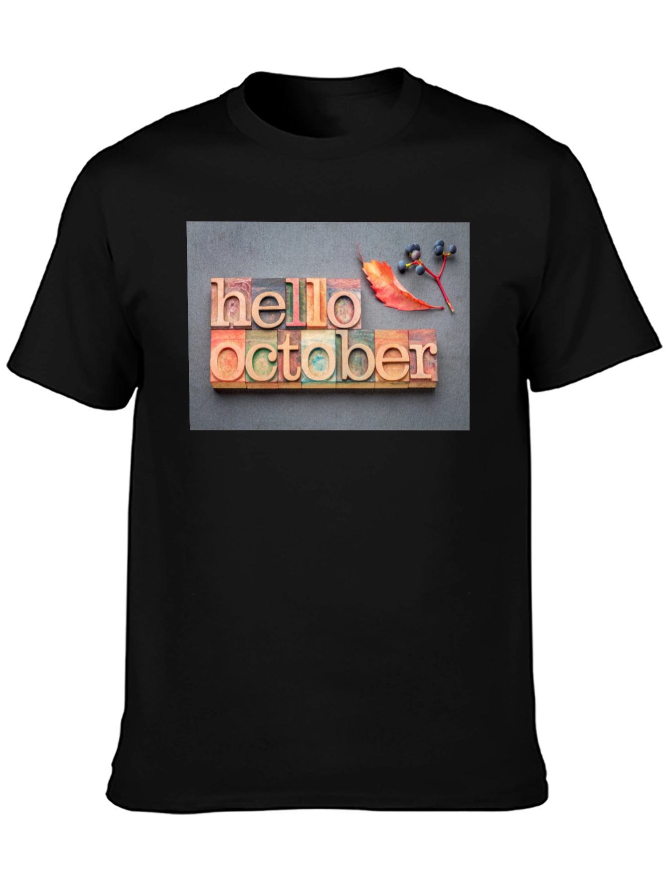 Hello October Graphic T-Shirt - Fall Season Tee