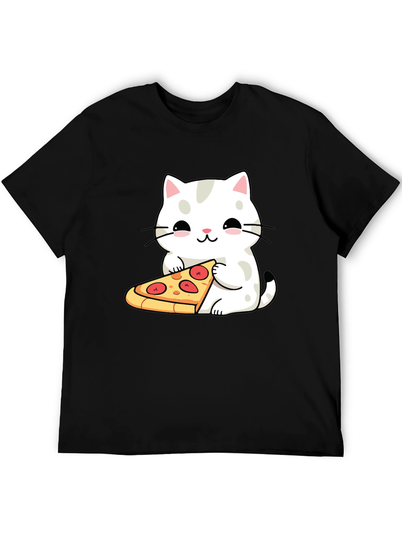 Cat Pizza T-Shirt - Cute Graphic Tee