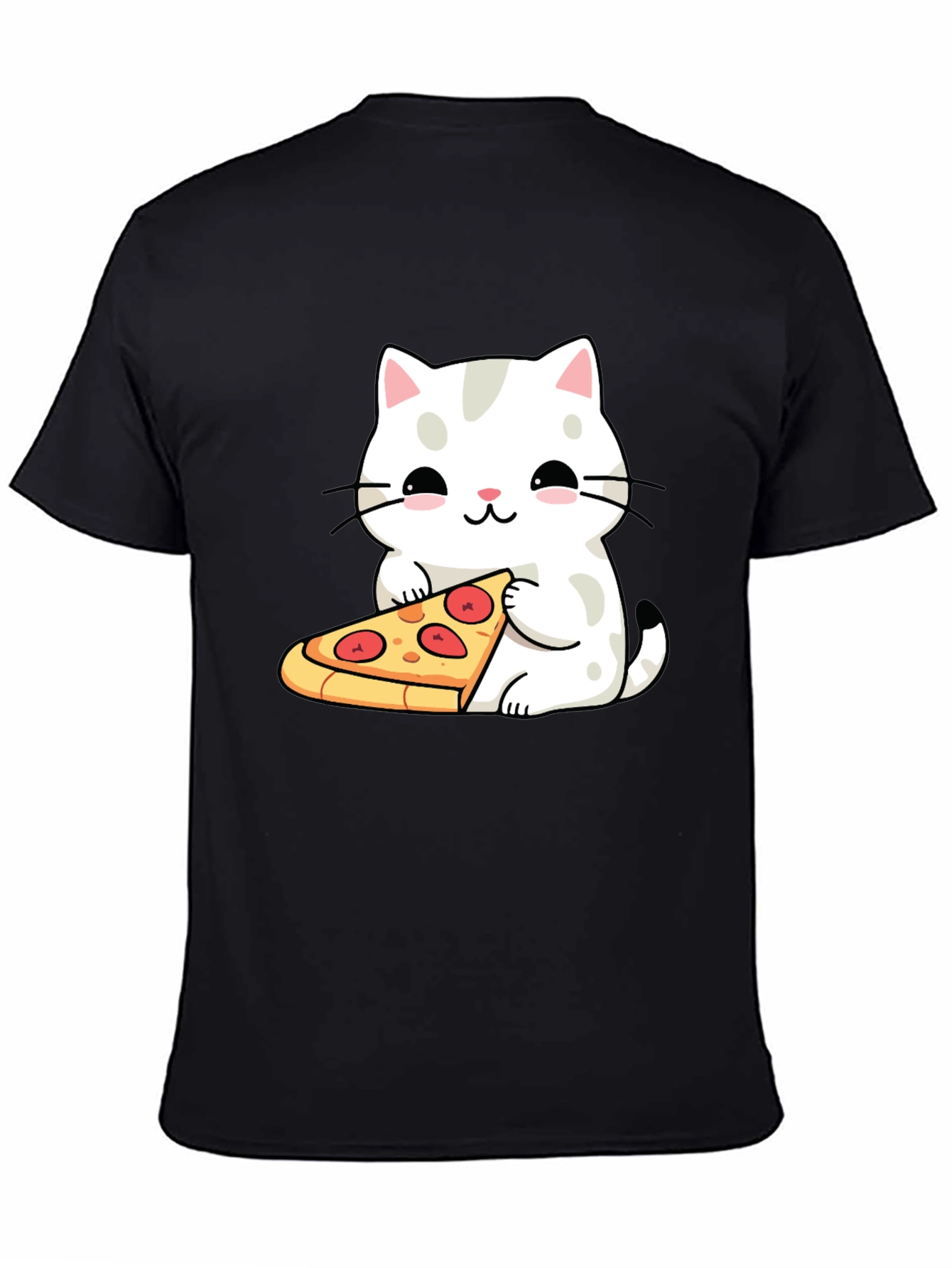 Cat Pizza T-Shirt - Cute Graphic Tee