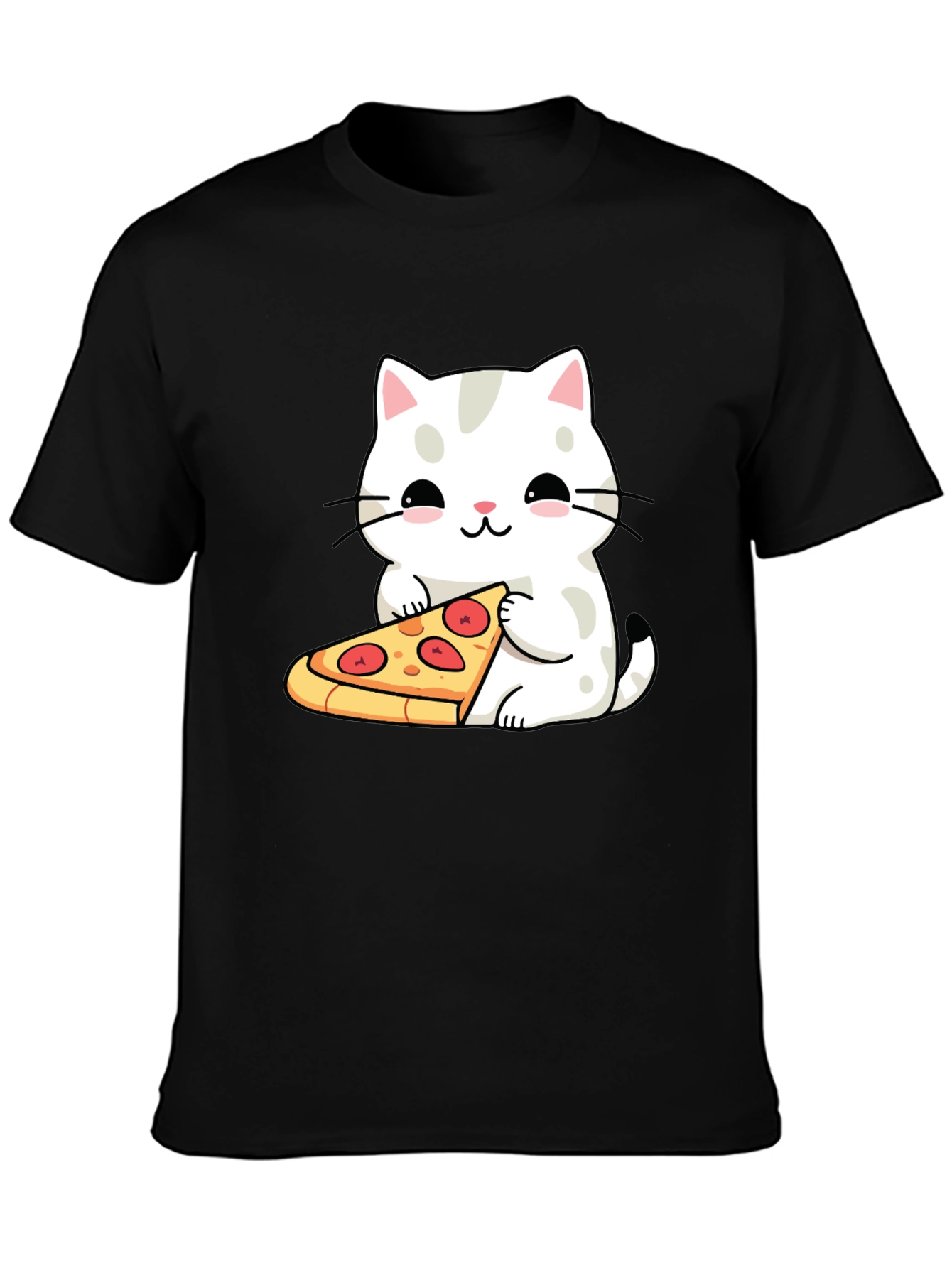 Cat Pizza T-Shirt - Cute Graphic Tee