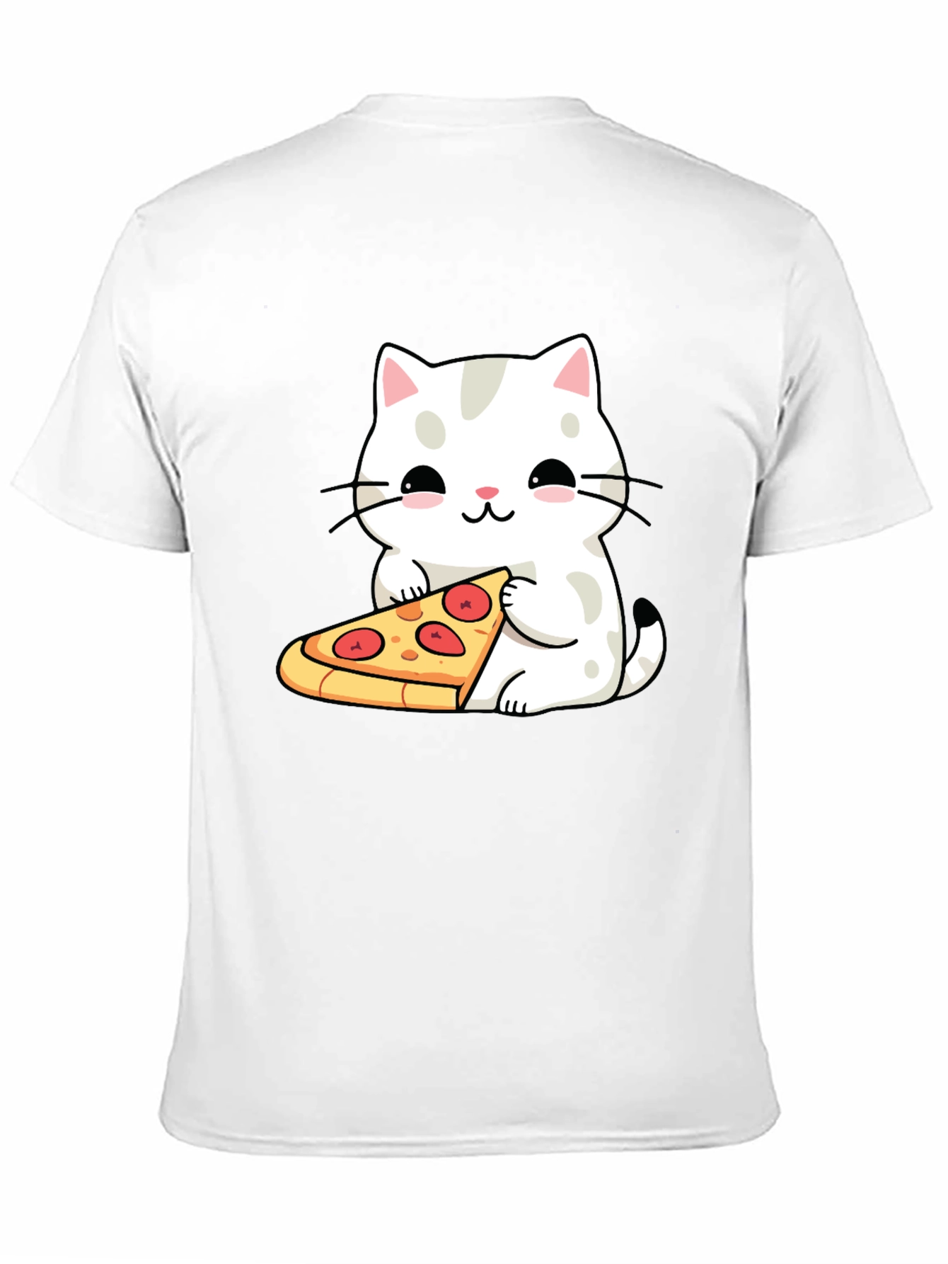Cat Pizza T-Shirt - Cute Graphic Tee