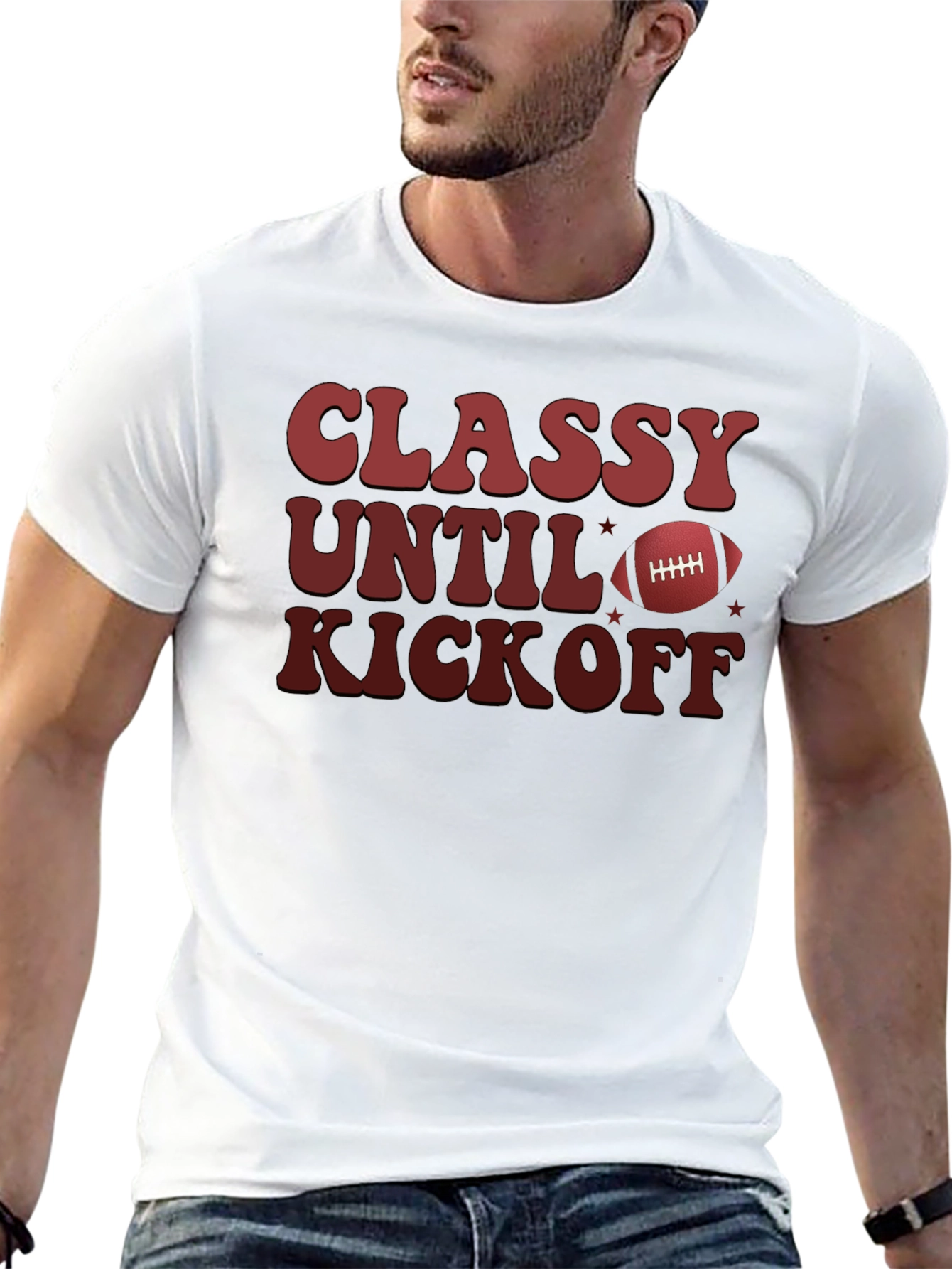 Classy Until Kickoff T-Shirt Football Game Day Tee