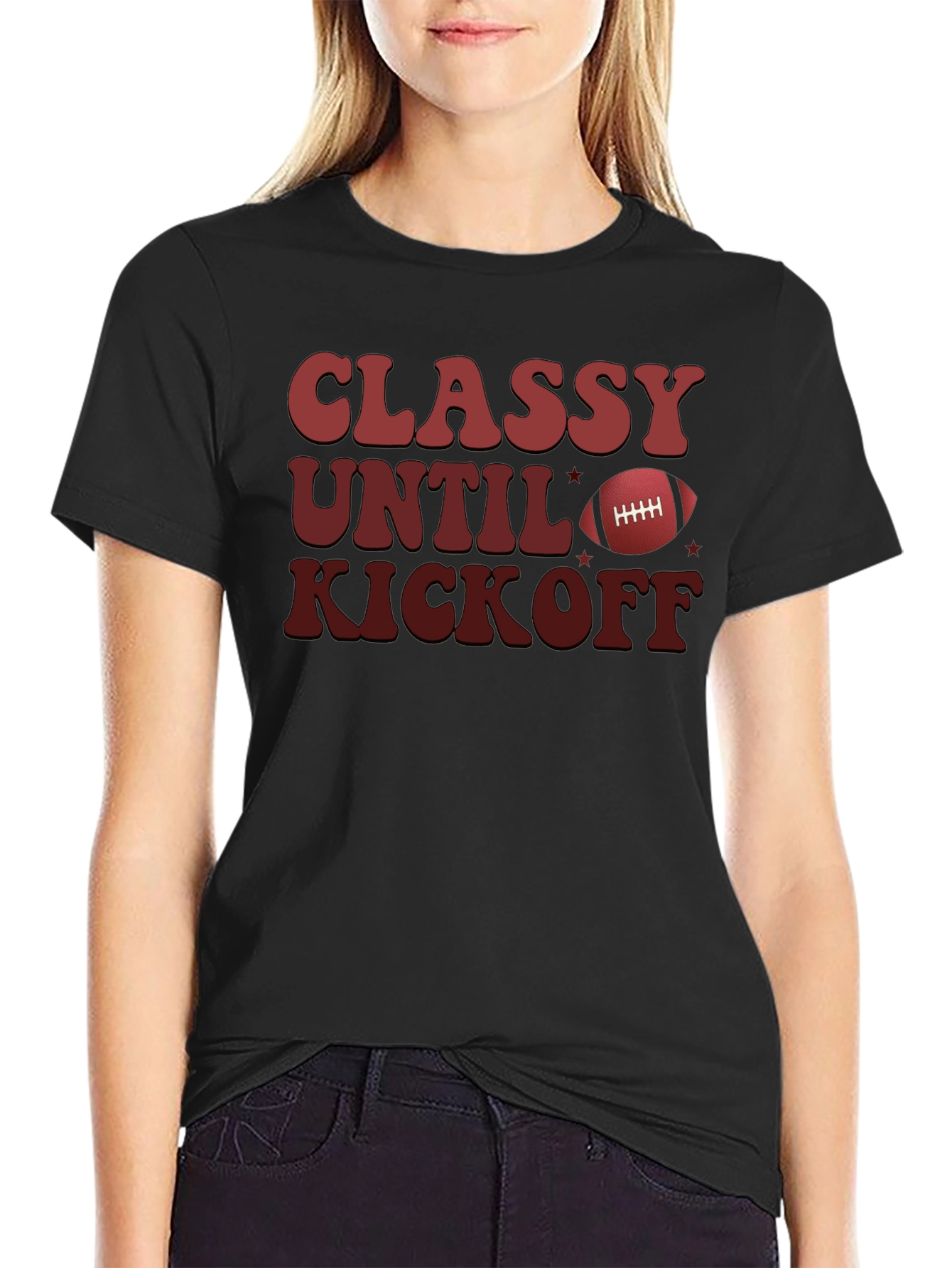 Classy Until Kickoff T-Shirt Football Game Day Tee