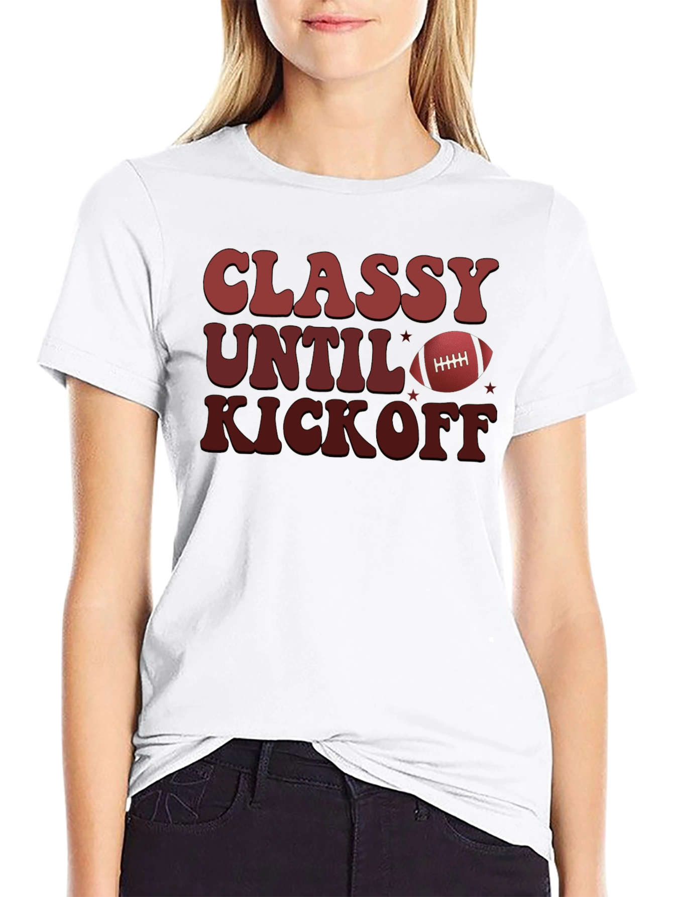 Classy Until Kickoff T-Shirt Football Game Day Tee
