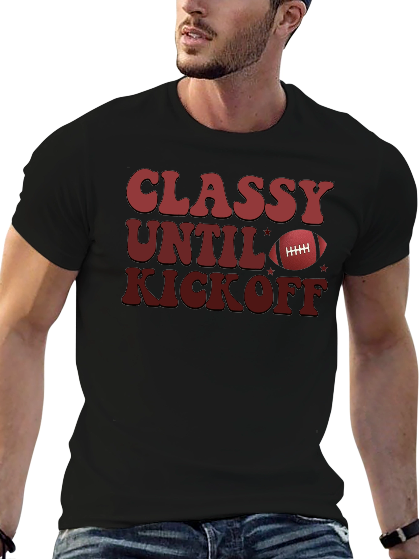 Classy Until Kickoff T-Shirt Football Game Day Tee