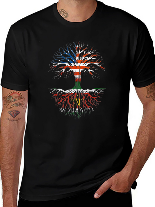 Heritage Tree T-Shirt - USA and African Roots