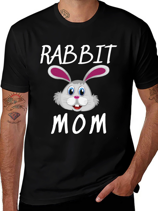 Rabbit Mom Graphic Tee - Easter Apparel