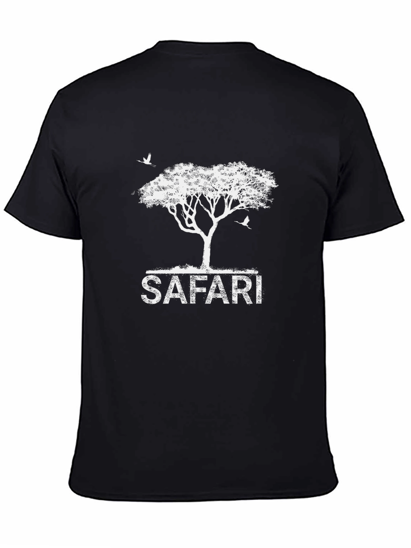 Safari Graphic Print Black T-Shirt