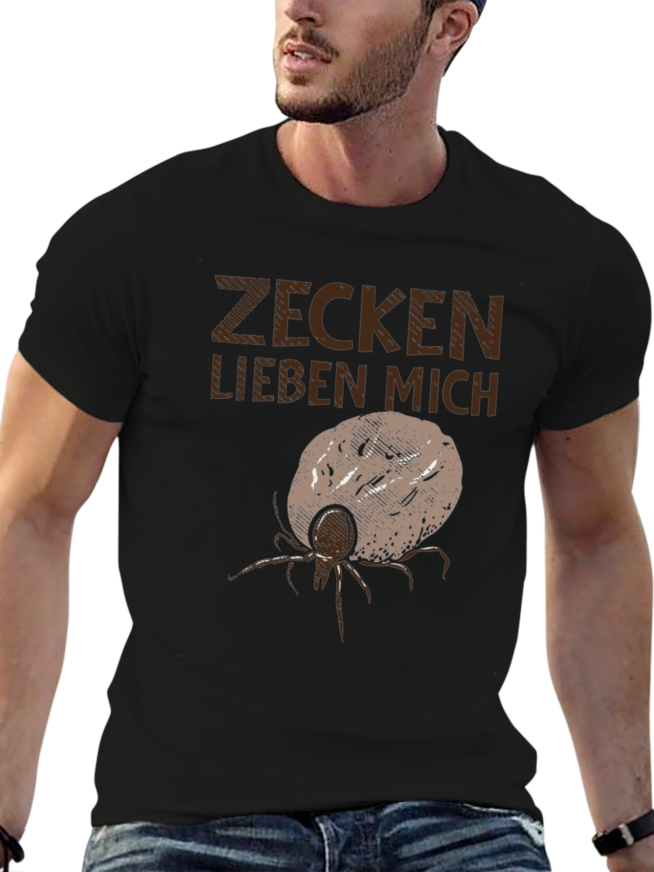 Zecken Lieben Mich T-Shirt - Funny Graphic Tee