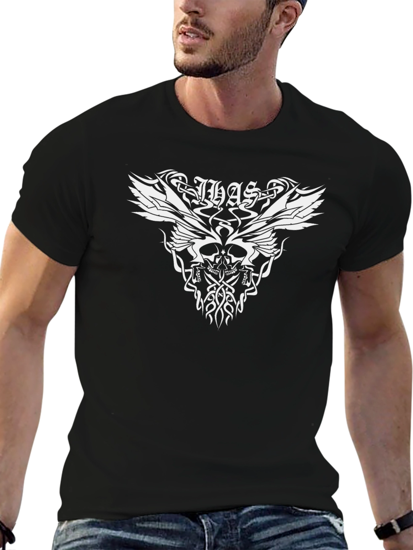 Skull Wings Black T-Shirt
