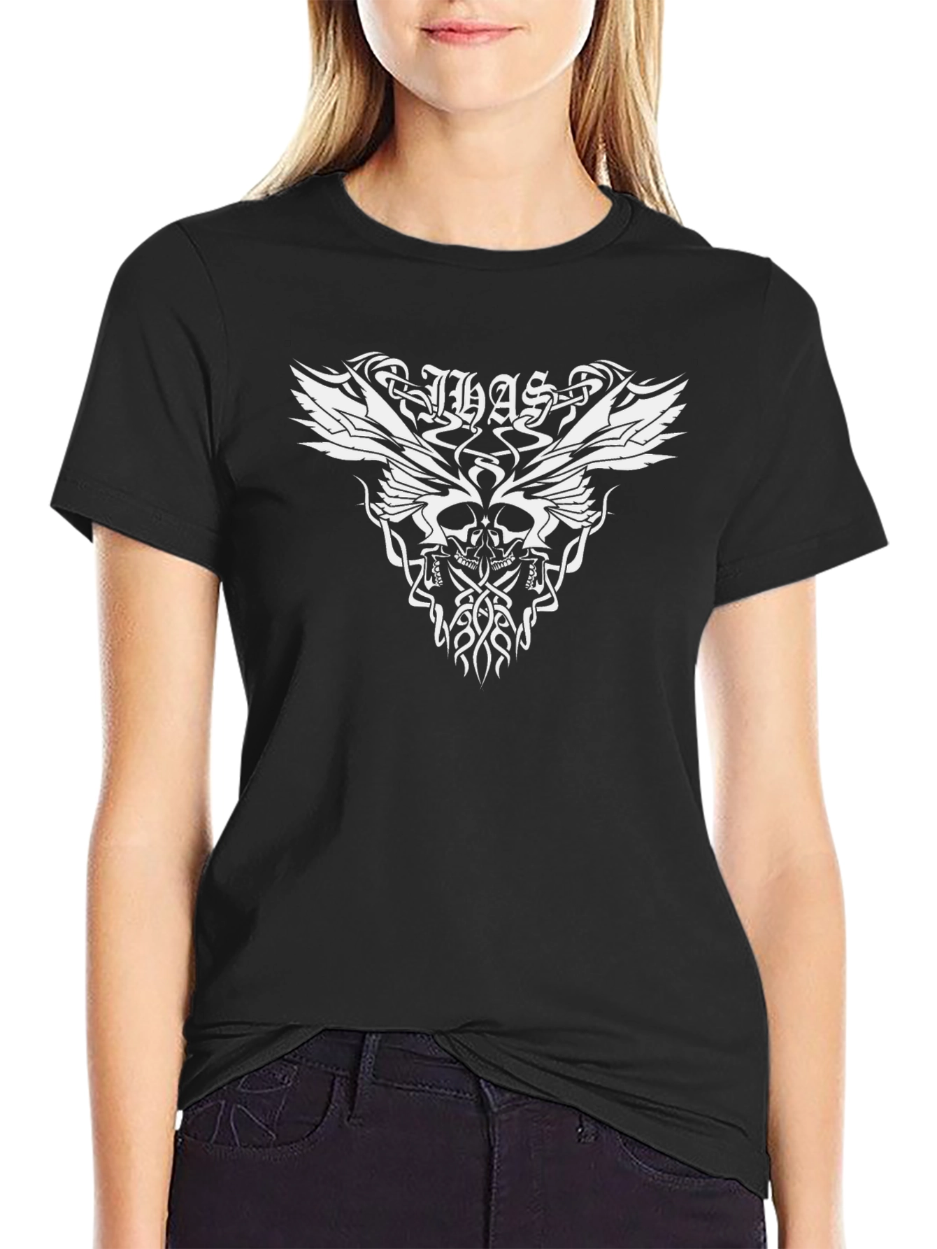 Skull Wings Black T-Shirt