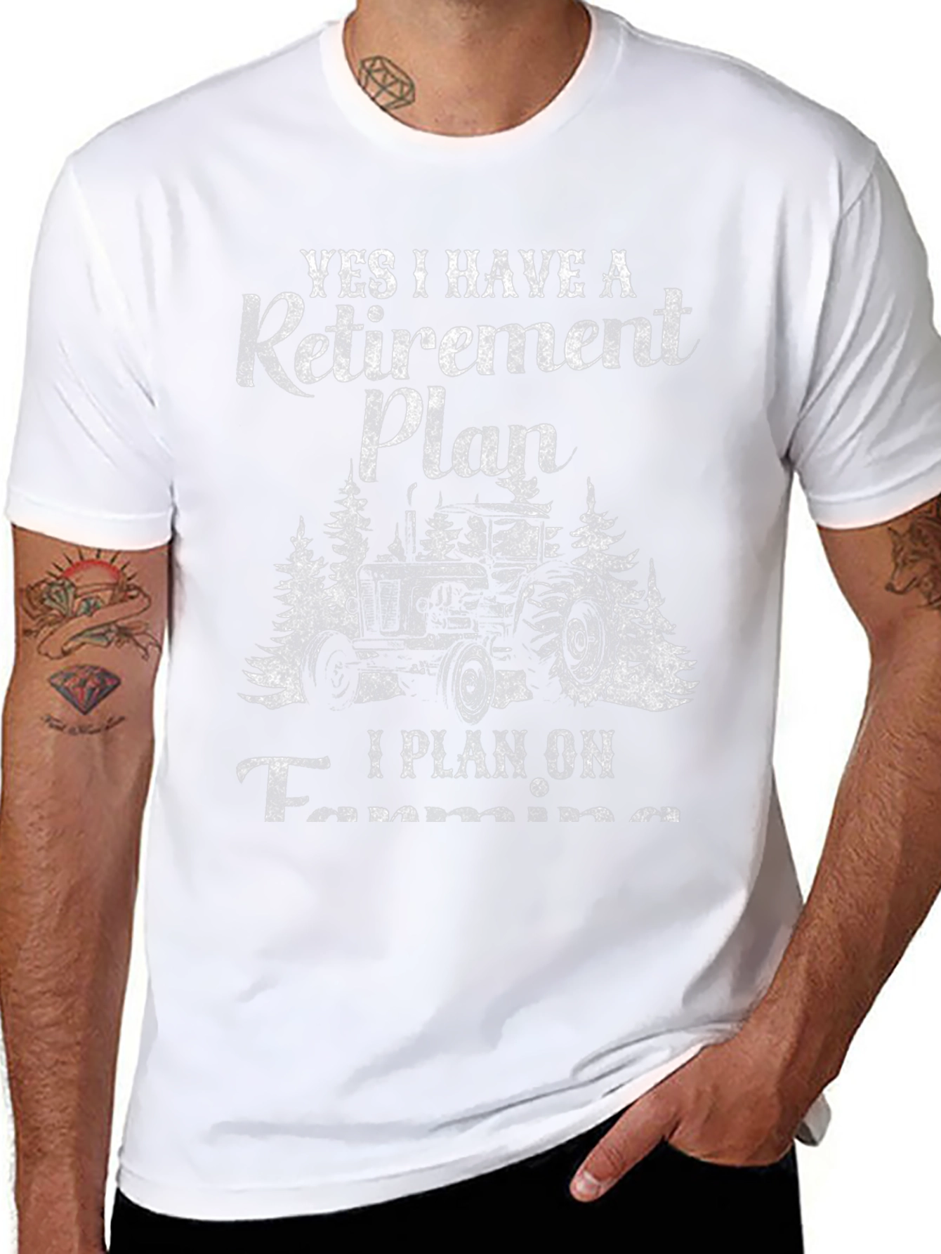 Farming Retirement Plan Graphic T-Shirt