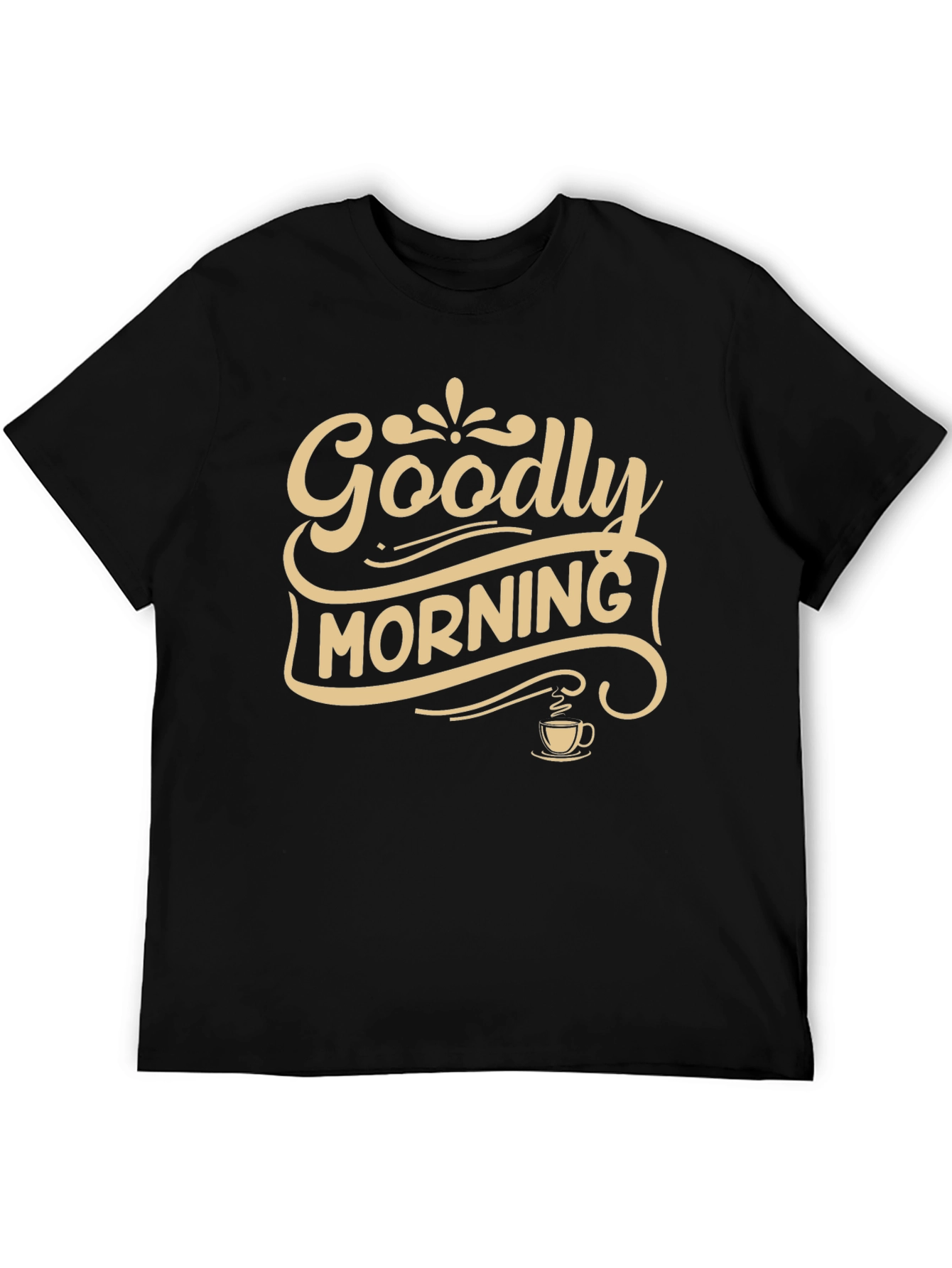 Goodly Morning Graphic T-Shirt - Black