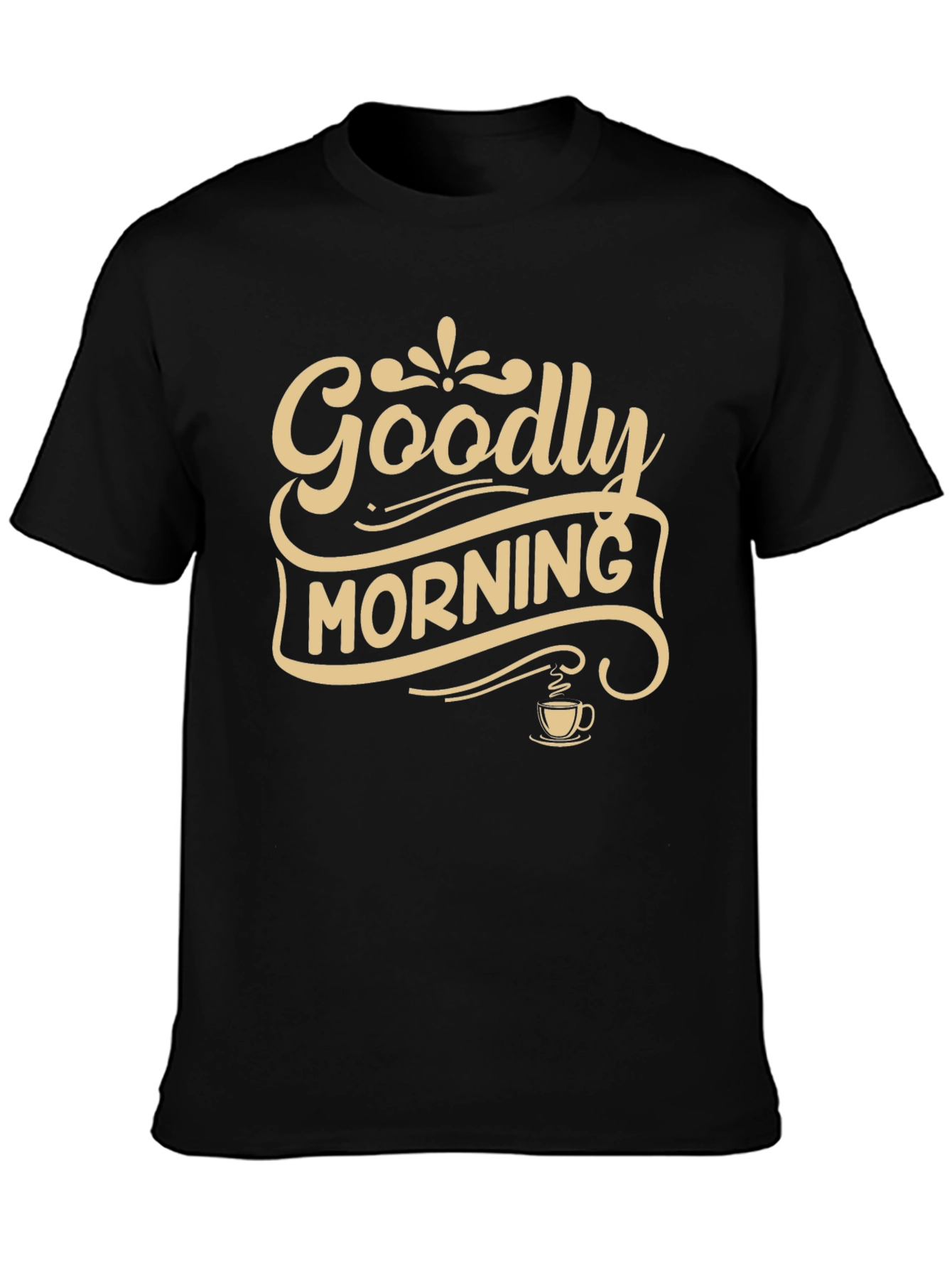 Goodly Morning Graphic T-Shirt - Black