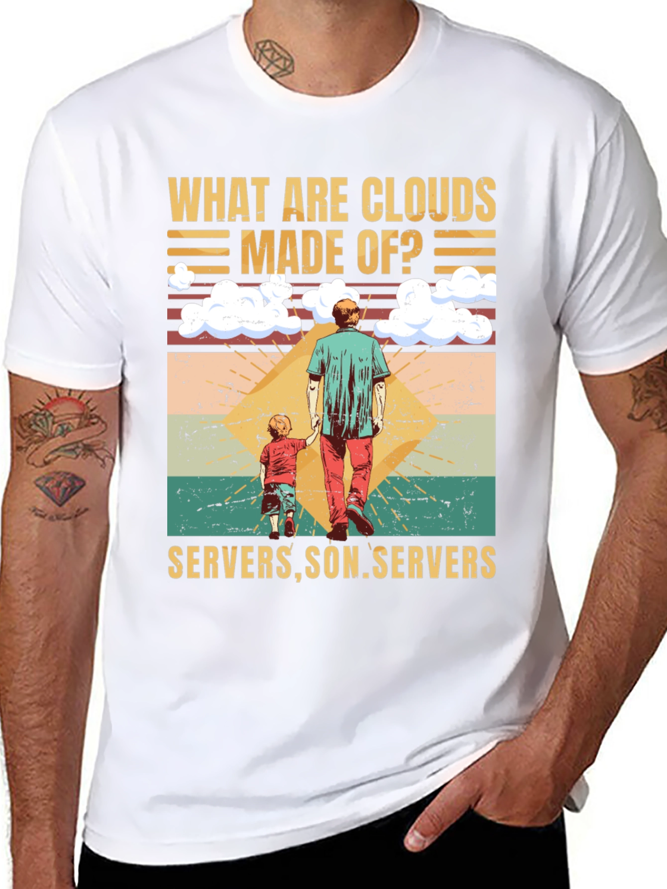 Funny Tech Cloud Servers T-Shirt