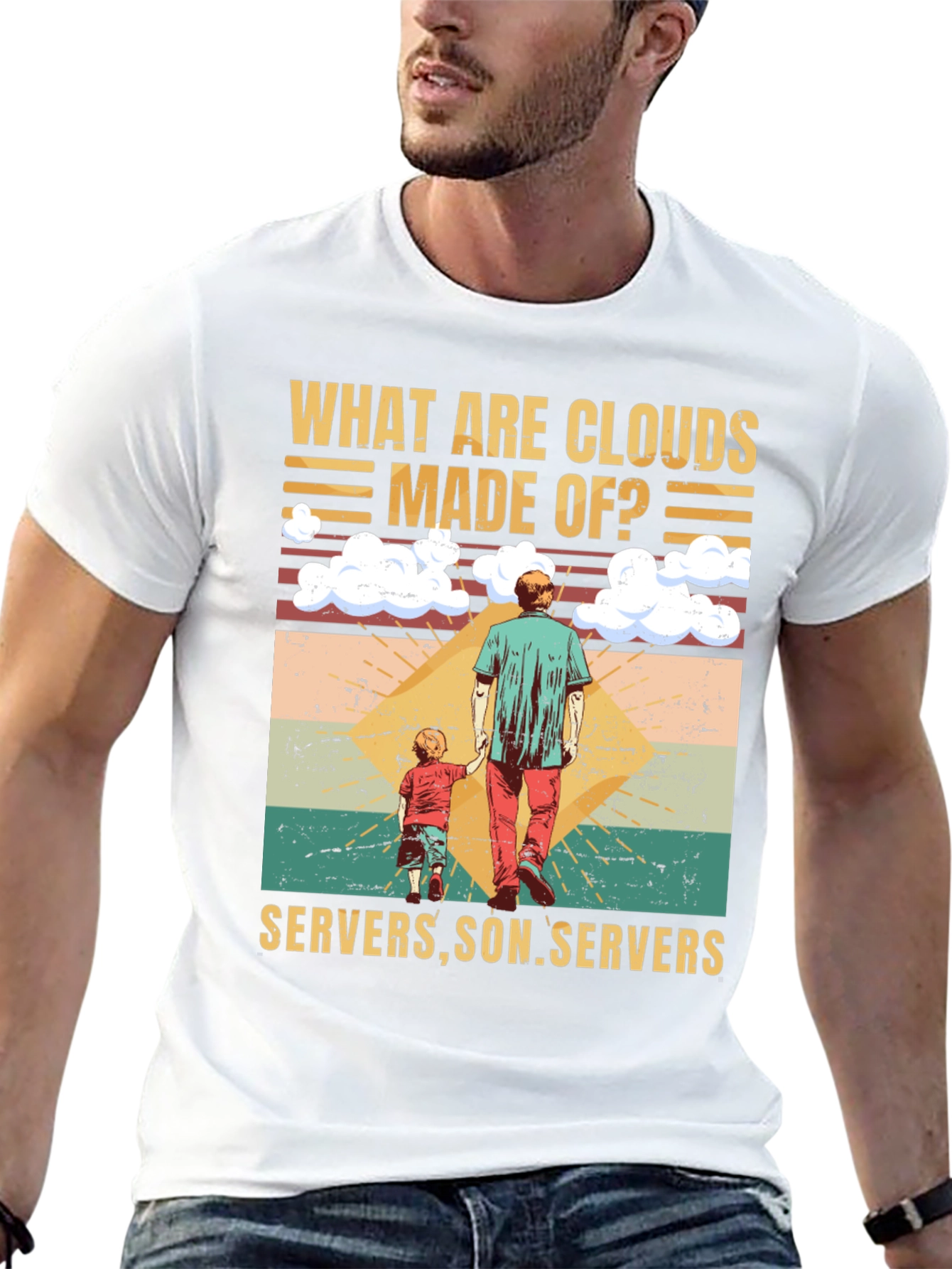 Funny Tech Cloud Servers T-Shirt