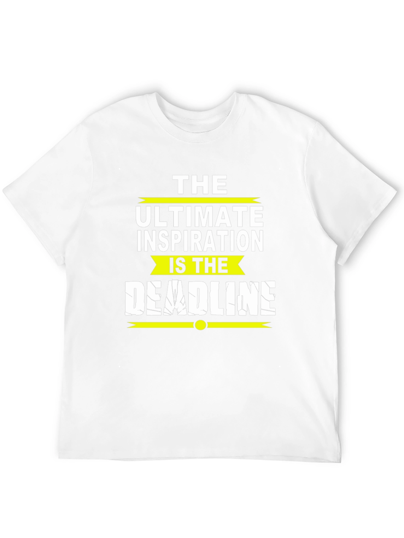 Inspirational Deadline Graphic Tee - Black