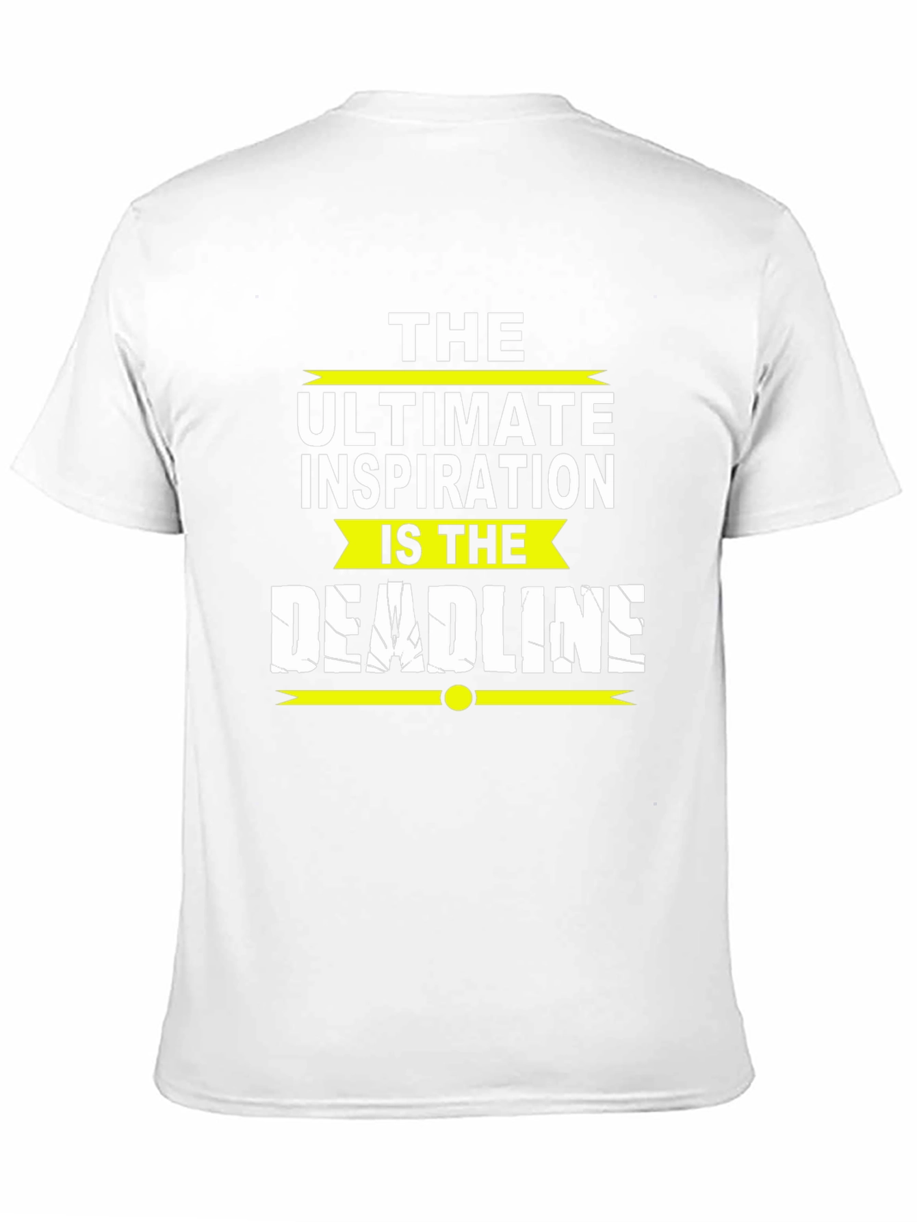 Inspirational Deadline Graphic Tee - Black