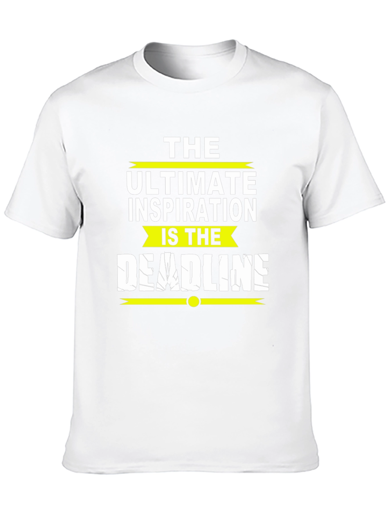 Inspirational Deadline Graphic Tee - Black
