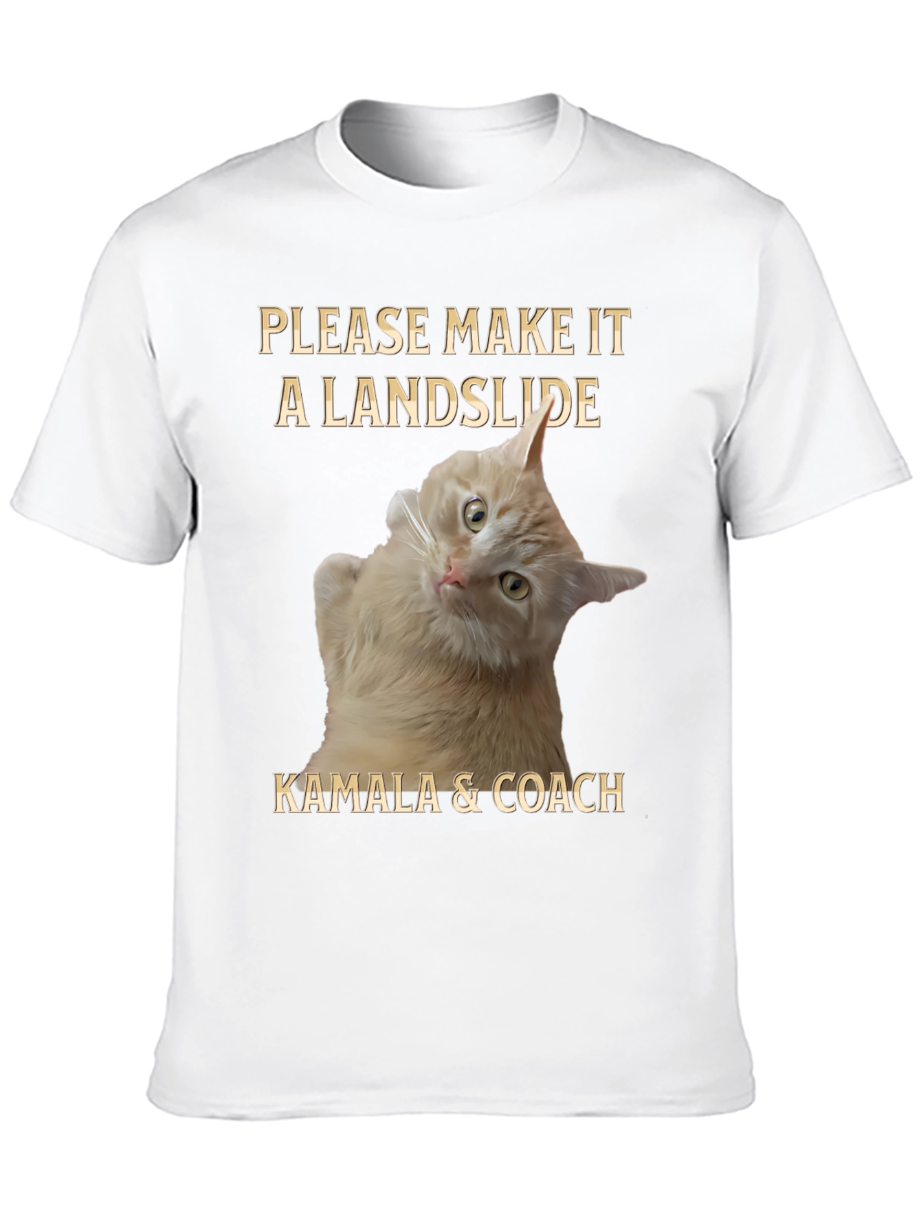 Kamala & Coach Landslide Cat T-Shirt