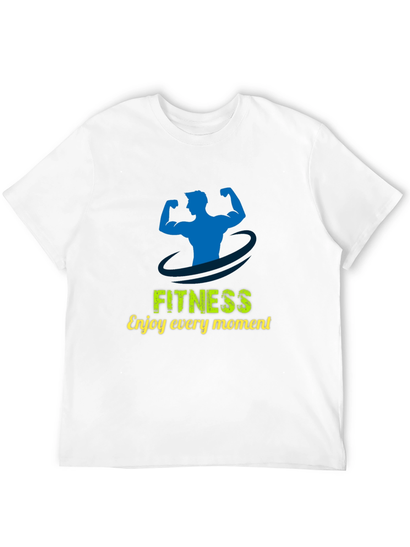 Fitness Graphic Print T-Shirt - Enjoy Every Moment