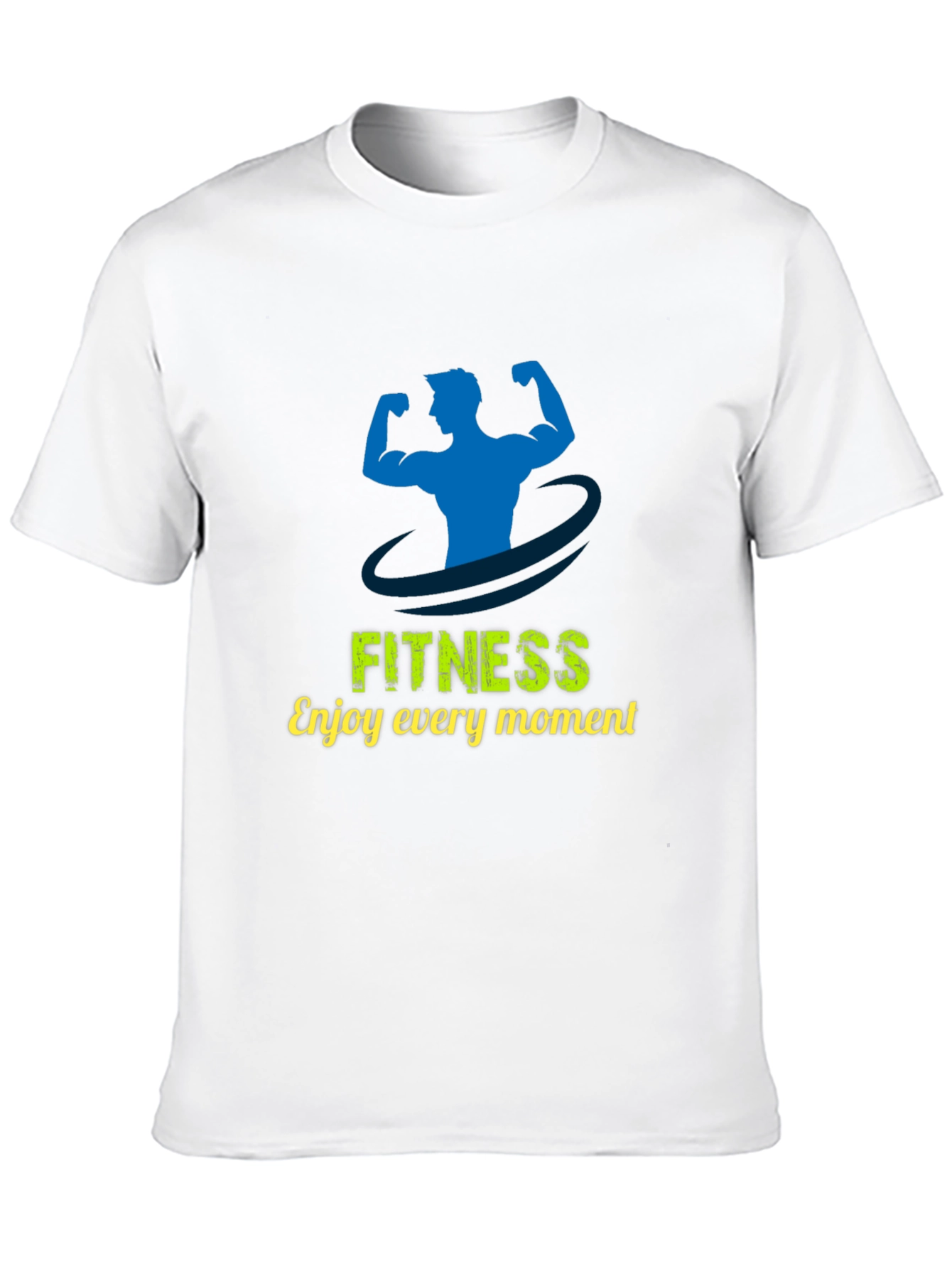 Fitness Graphic Print T-Shirt - Enjoy Every Moment