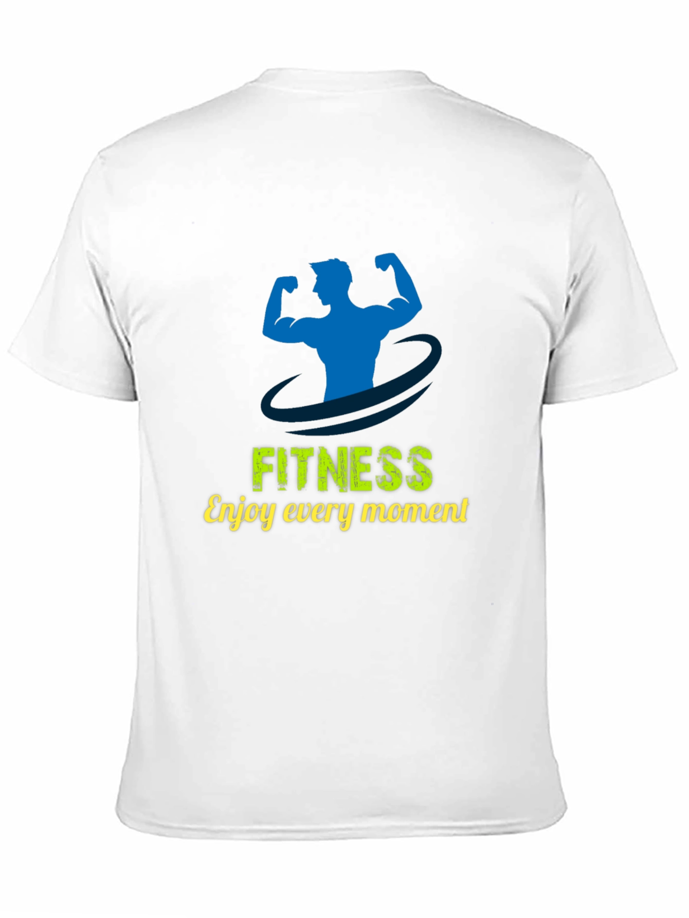Fitness Graphic Print T-Shirt - Enjoy Every Moment