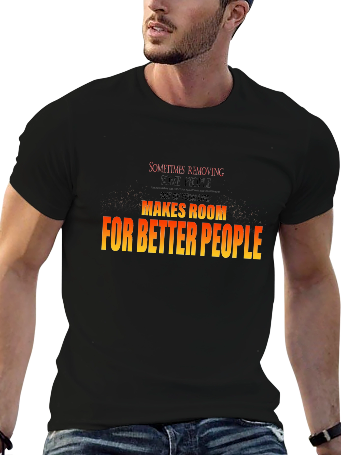 Motivational Graphic T-Shirt - Room for Better People