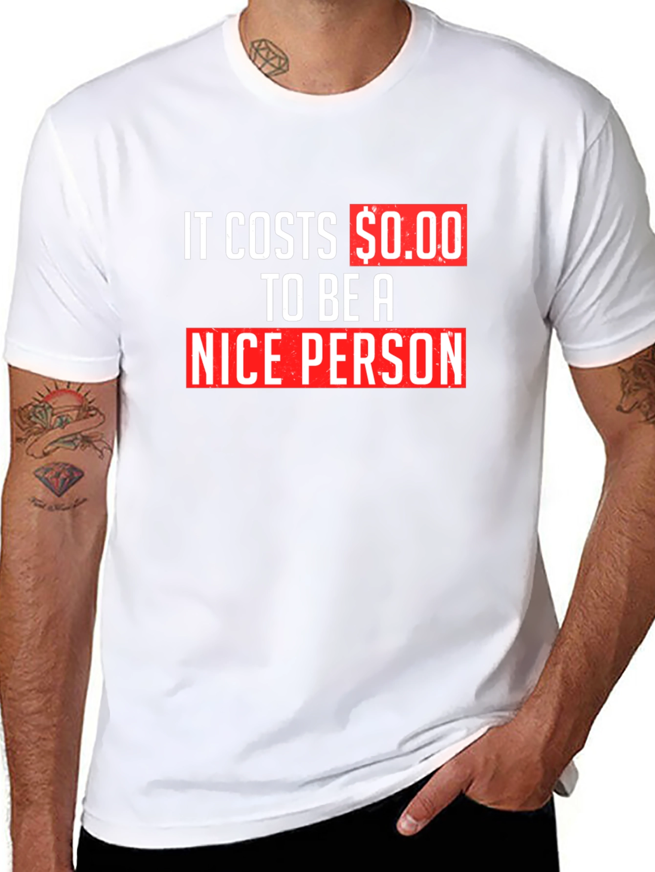It Costs $0.00 To Be A Nice Person T-Shirt