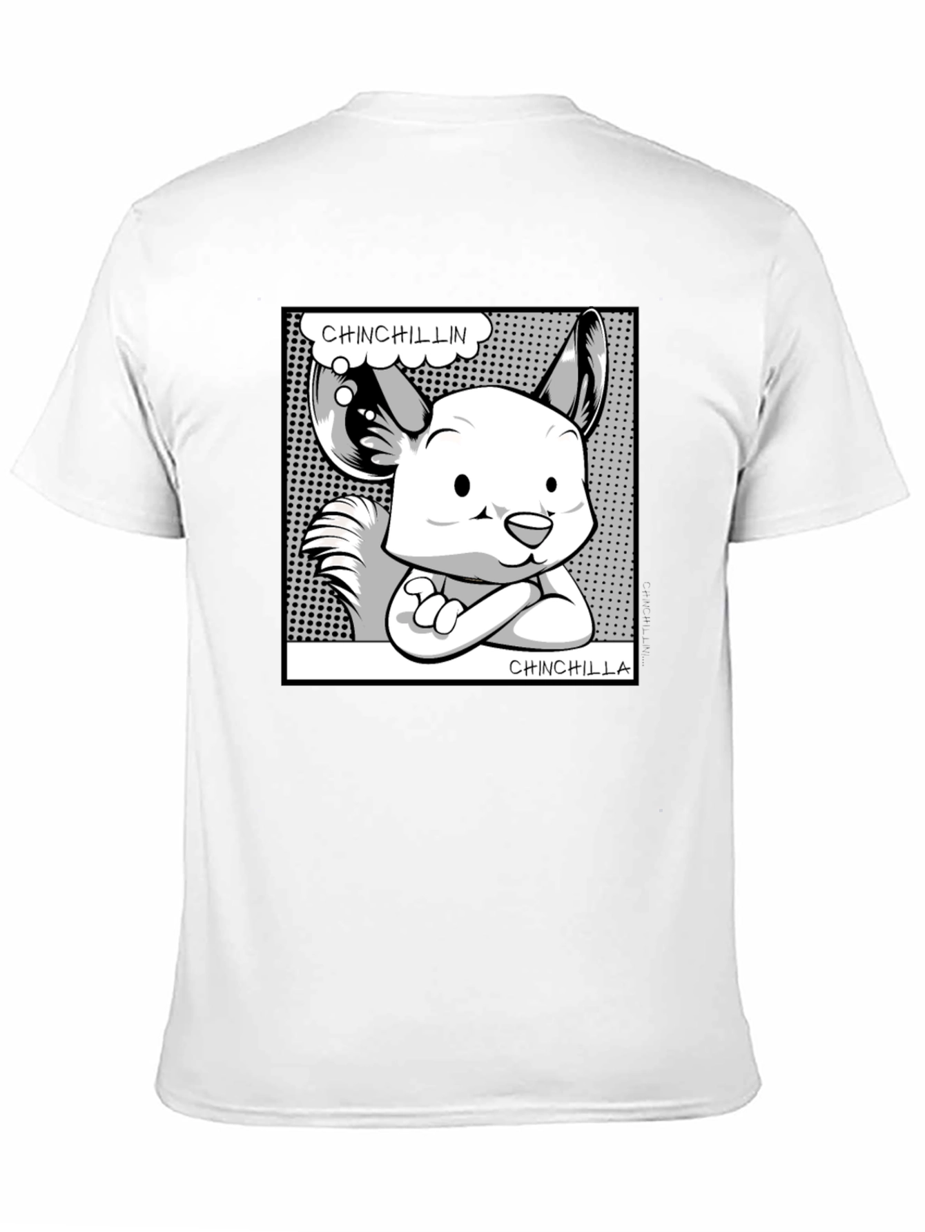 Chinchillin Chinchilla Graphic Tee - Black