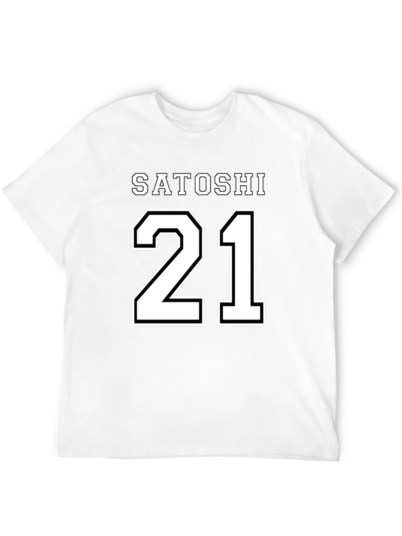 Satoshi 21 Black T-Shirt Crypto Bitcoin Fan Apparel
