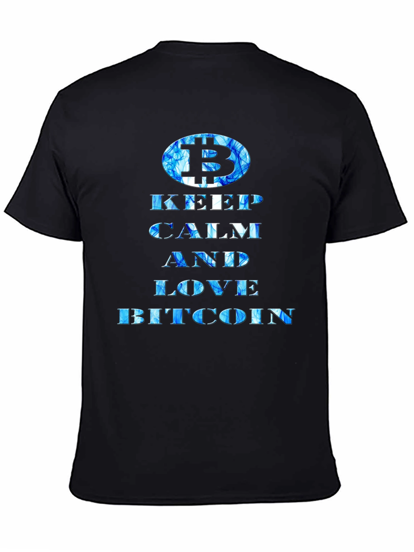 Keep Calm Love Bitcoin Black T-Shirt