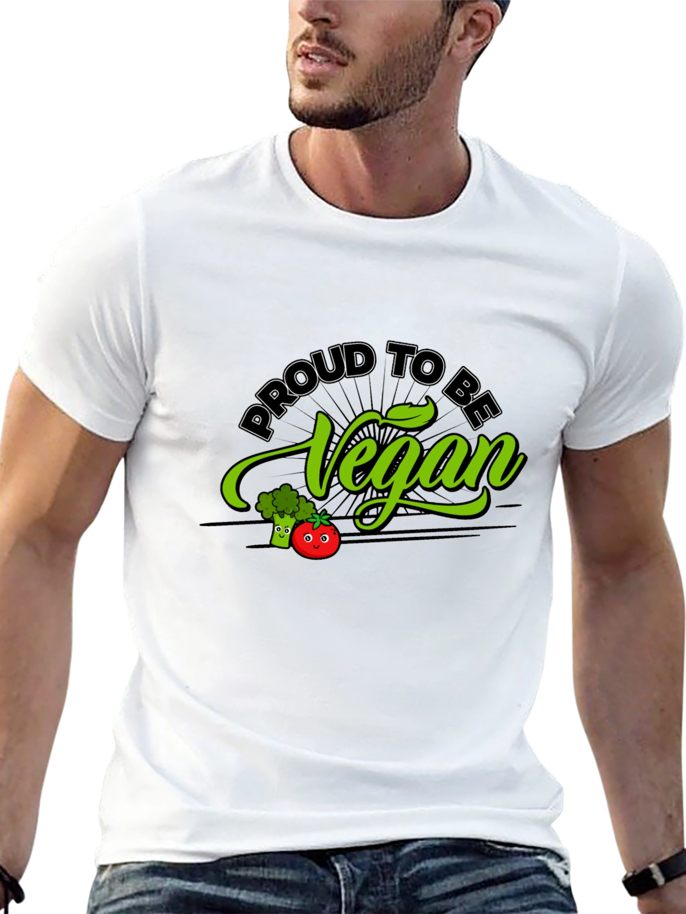 Proud to be Vegan T-Shirt - Black
