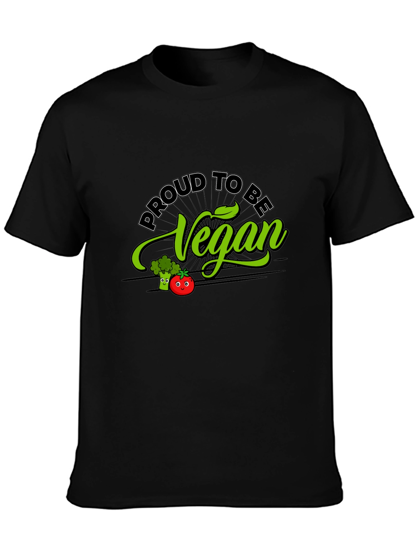 Proud to be Vegan T-Shirt - Black