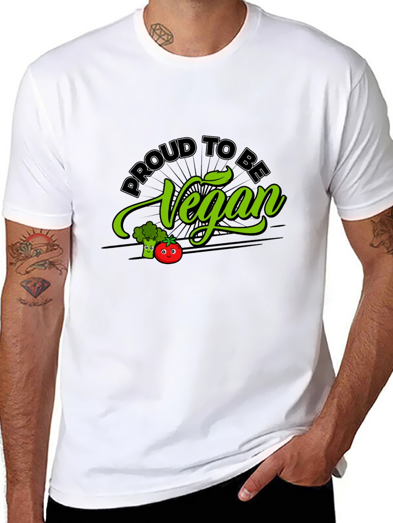 Proud to be Vegan T-Shirt - Black