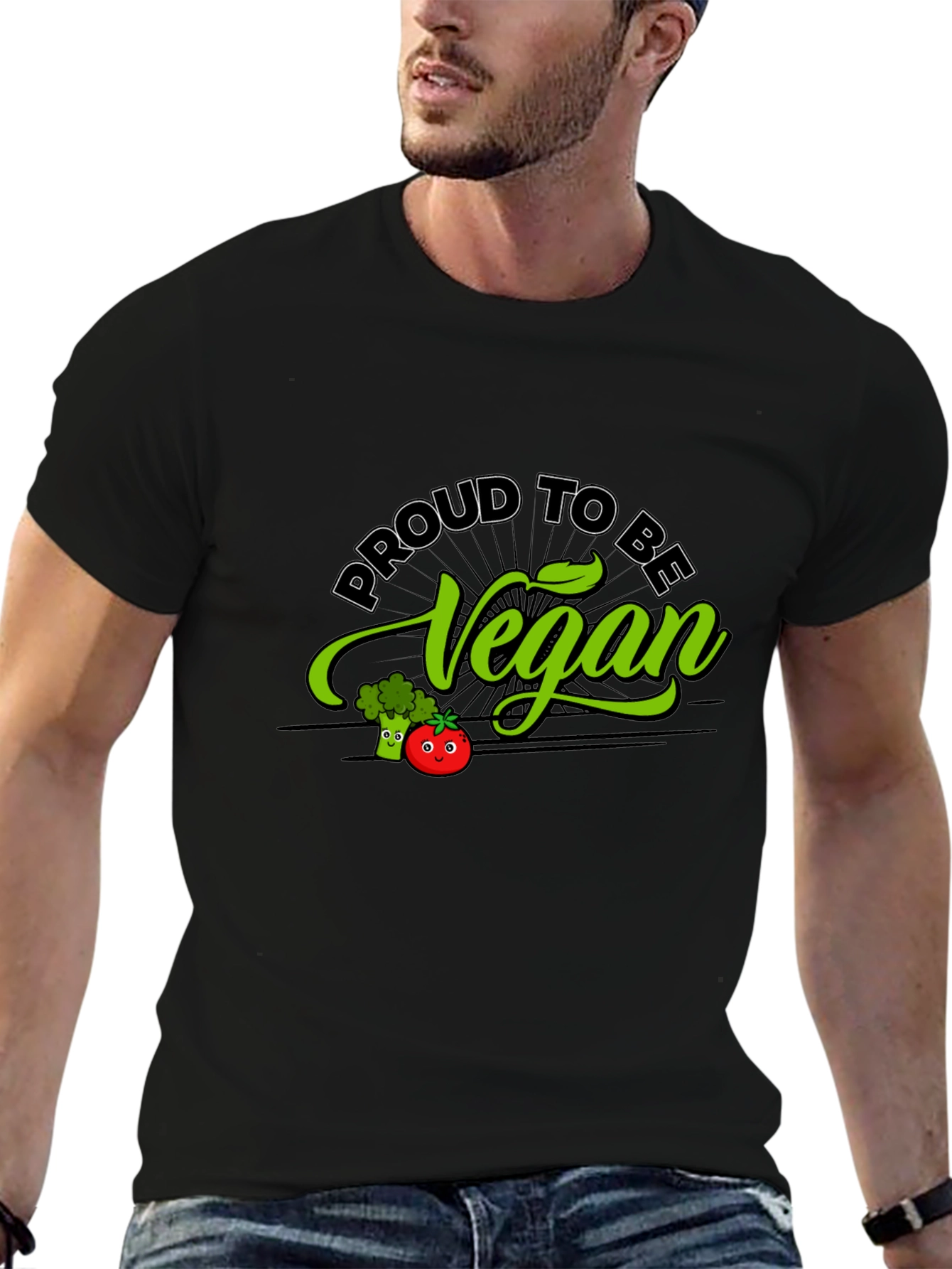 Proud to be Vegan T-Shirt - Black
