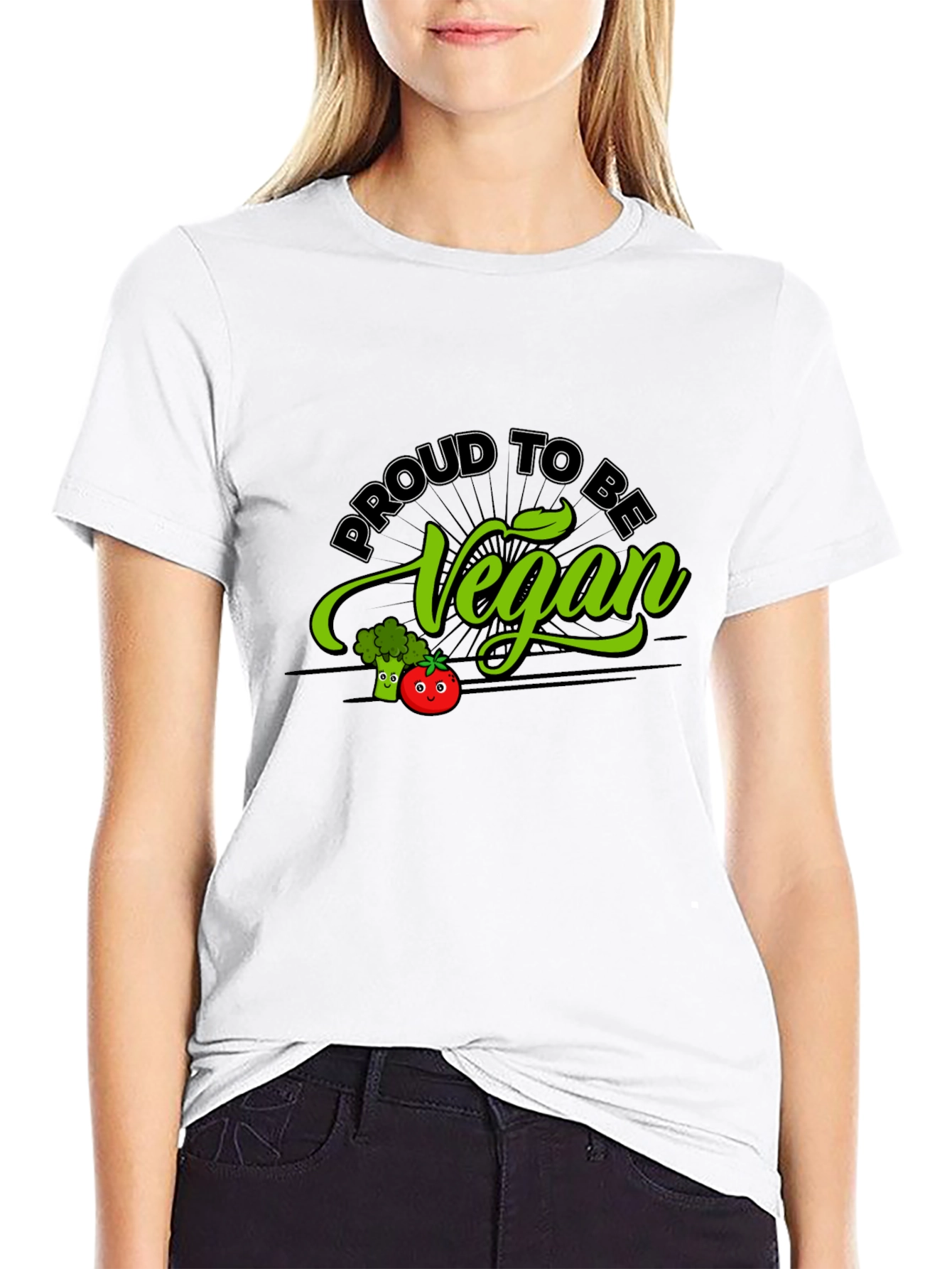 Proud to be Vegan T-Shirt - Black