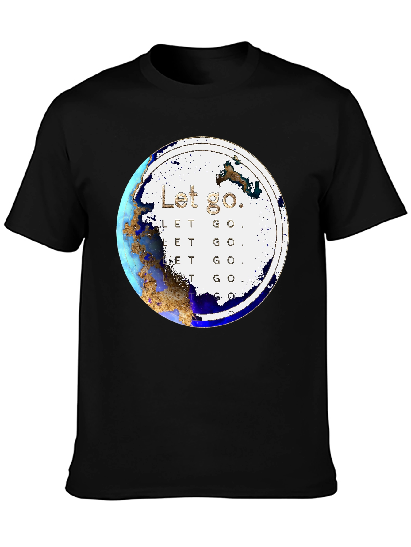 Let Go Graphic Print Crew Neck T-Shirt